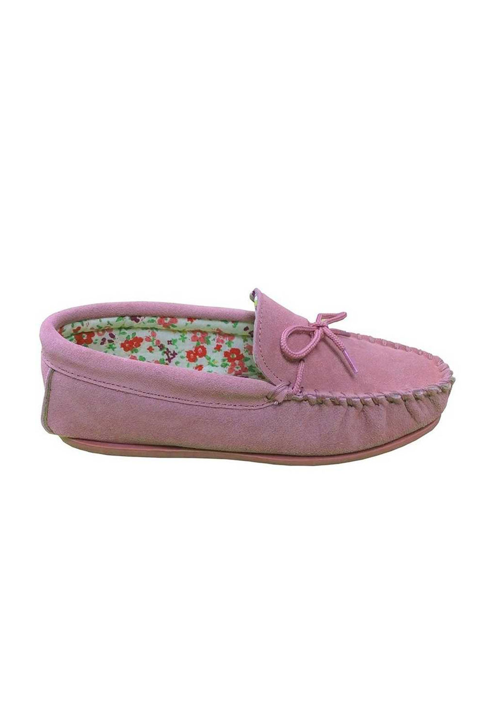 Pink Lily Slip On Slippers, Image 1 of 3