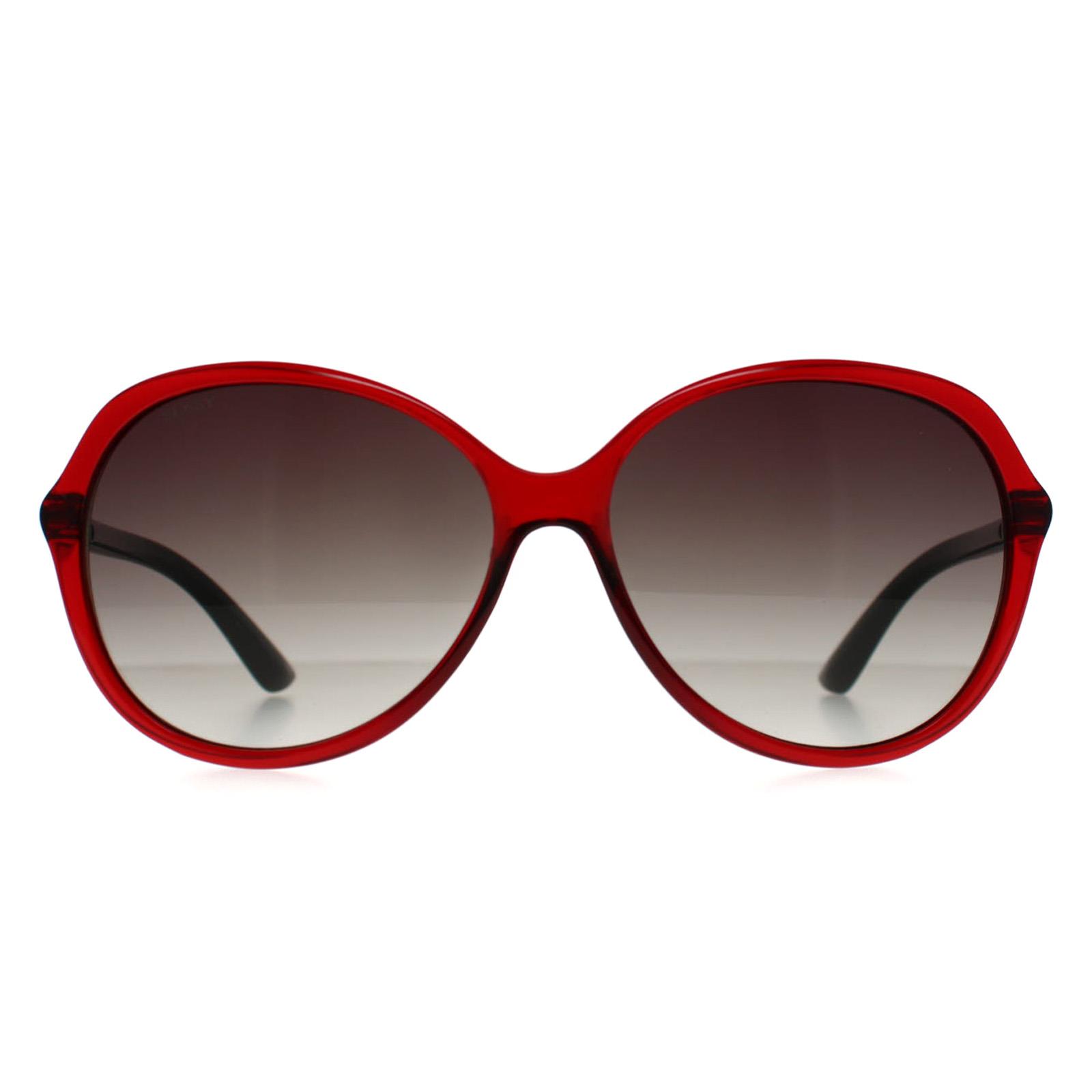 Red Oval Transparent Burgundy Smoke Gradient N2809, Image 1 of 3