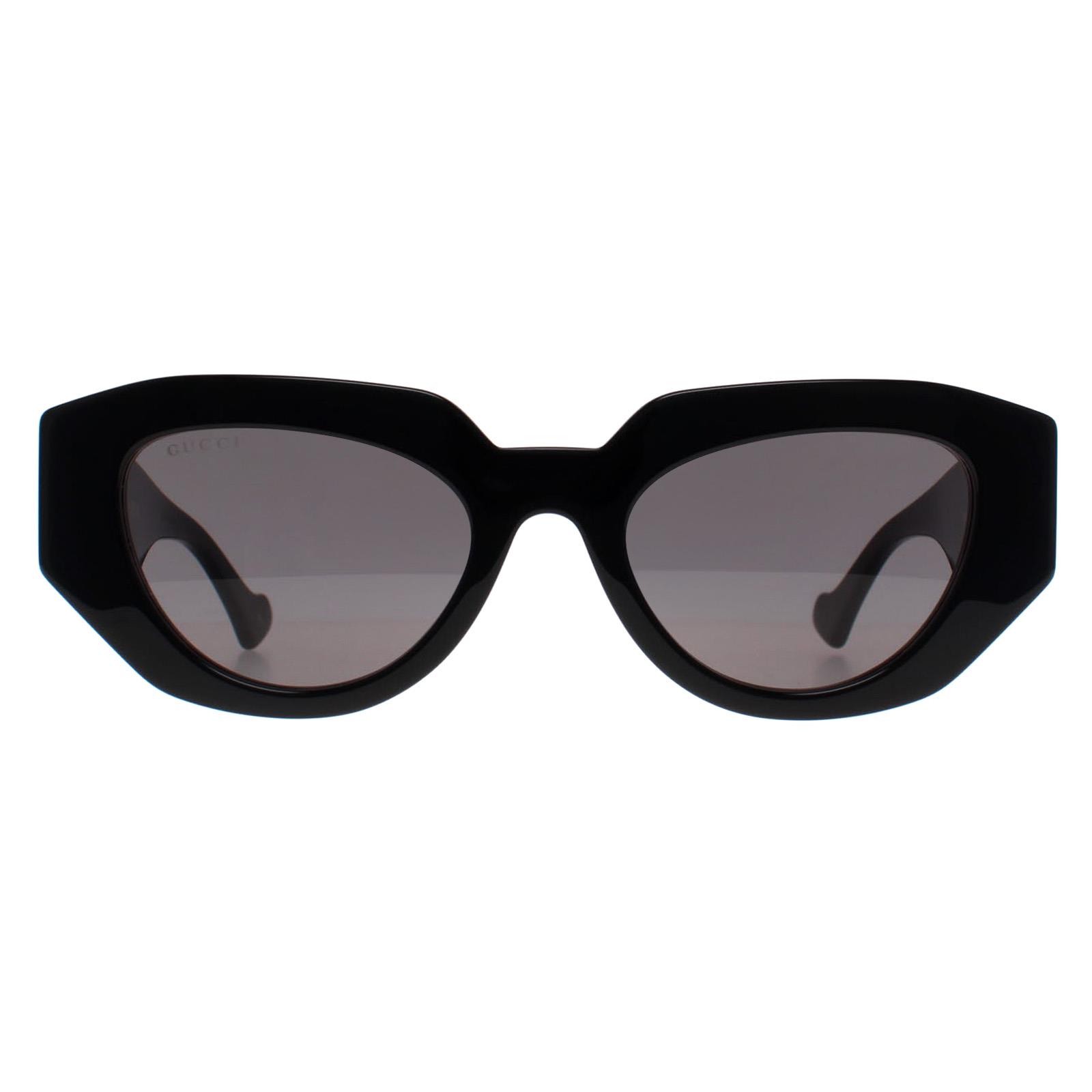 Black Cat Eye Shiny Black Grey GG1421S, Image 1 of 4