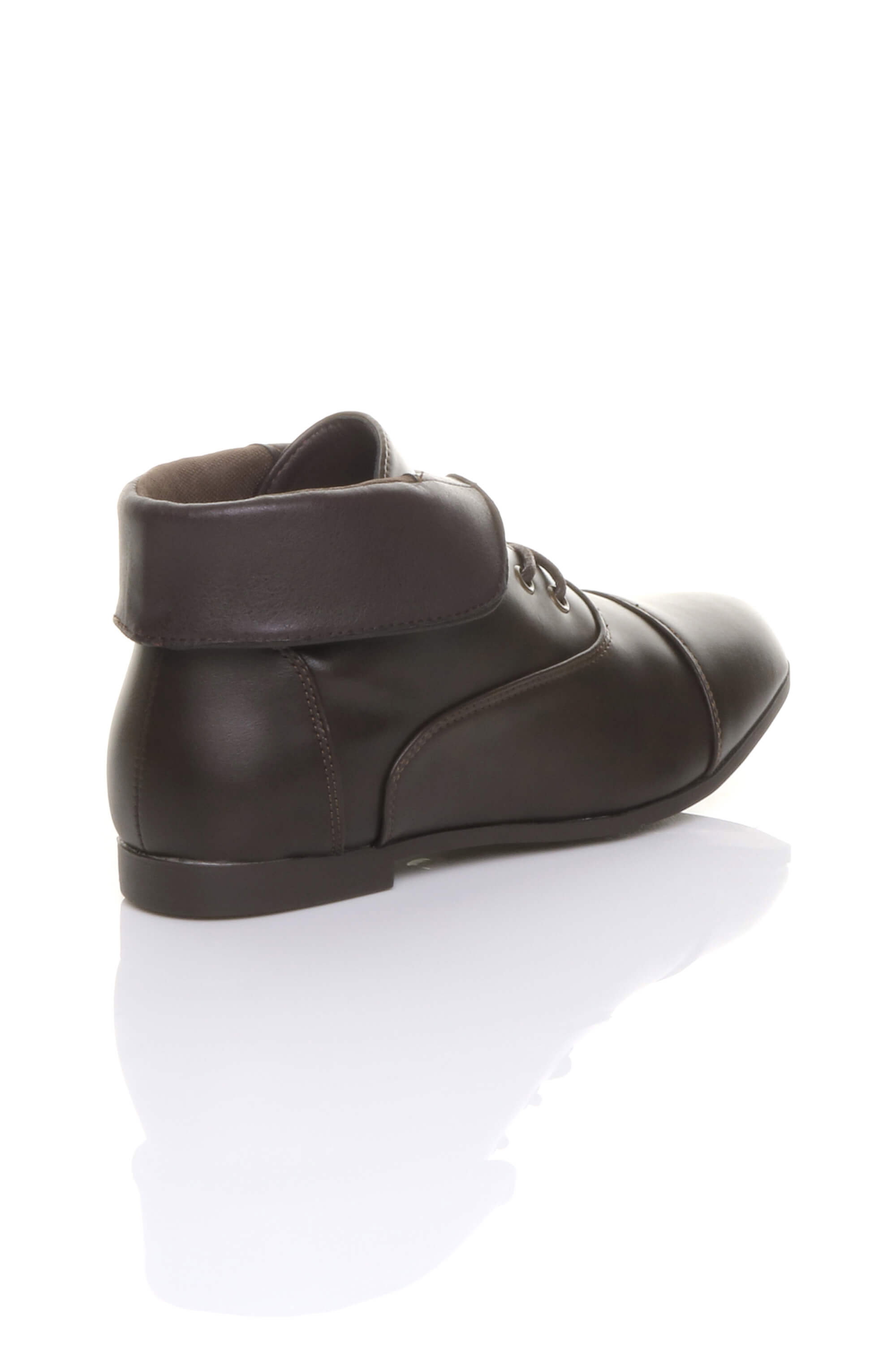 Brown AJVANI Brown Pixie Granny Ankle Boots, Image 4 of 5