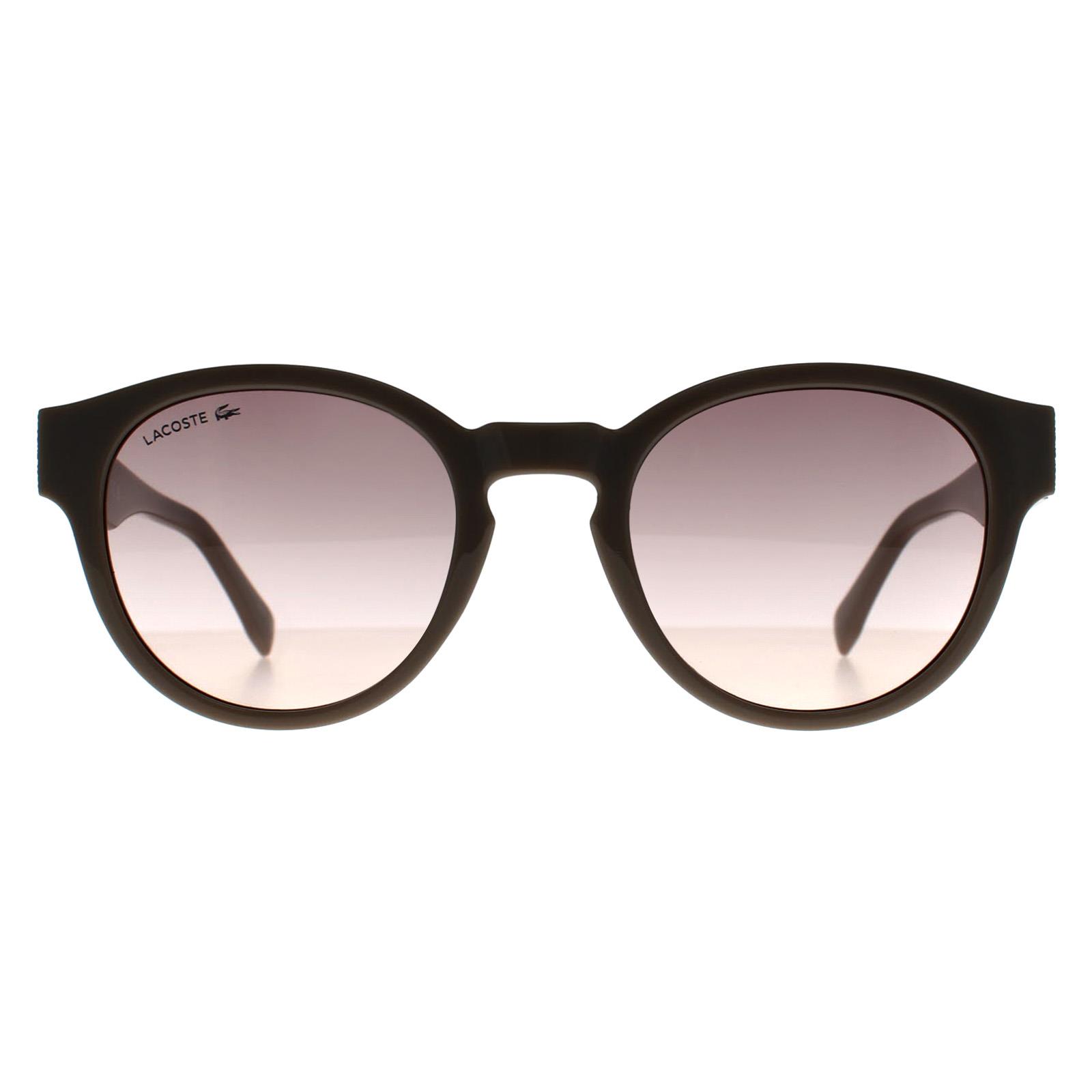 Taupe Lacoste Taupe Round Transparent Light Grey Taupe Nude Gradient L6000S, Image 1 of 3