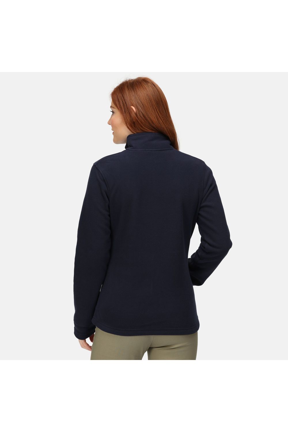 Navy Recycled Full Zip Fleece, Image 4 of 5