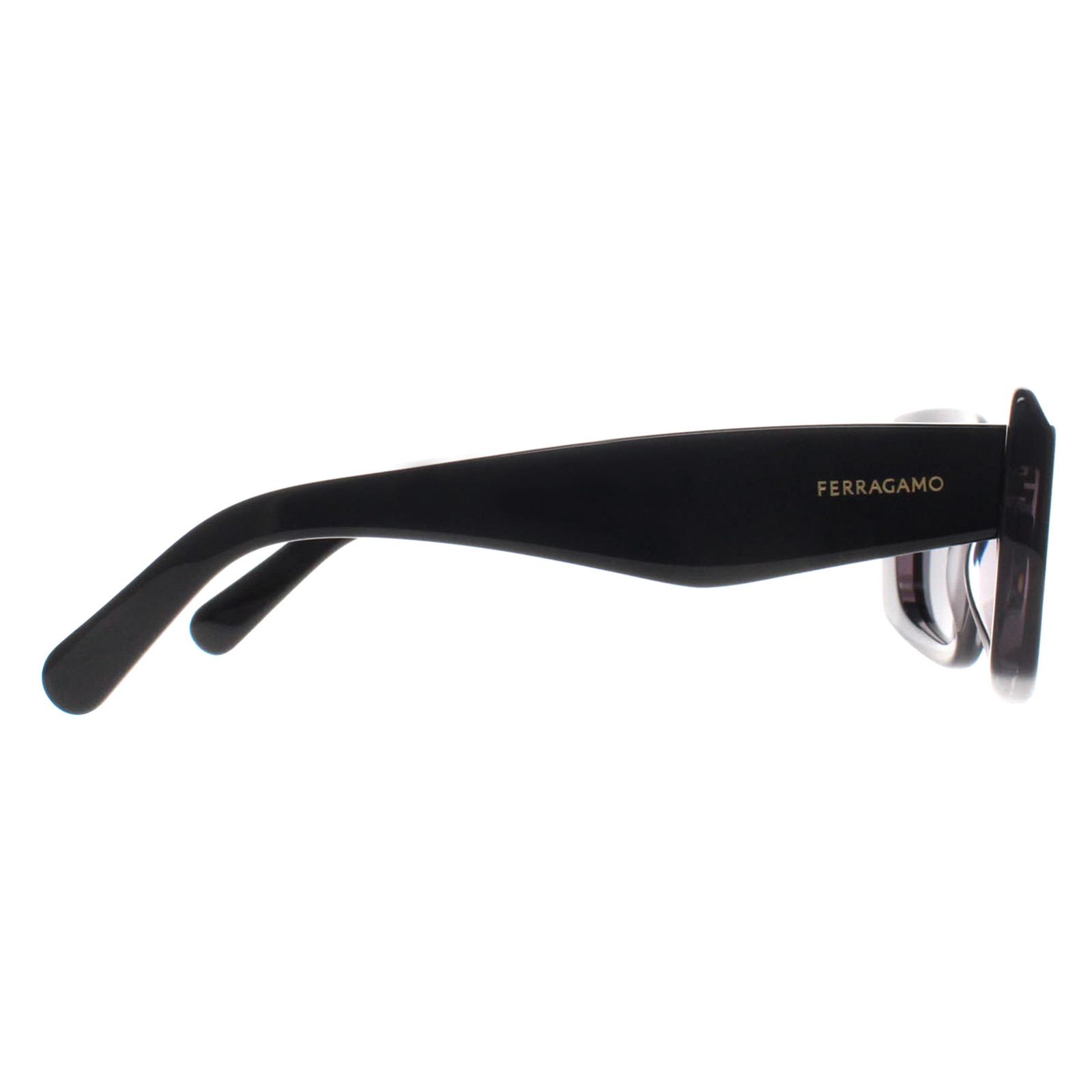 Grey Salvatore Ferragamo Grey Rectangle Dark Gray Gray SF1079SN, Image 4 of 4