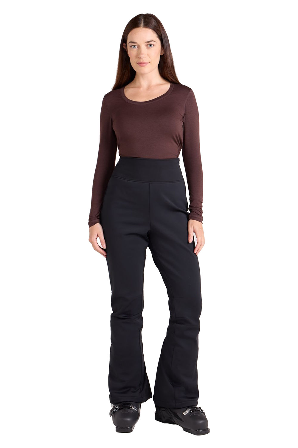 Black Afley Wide Leg Ski Trousers, Image 4 of 4