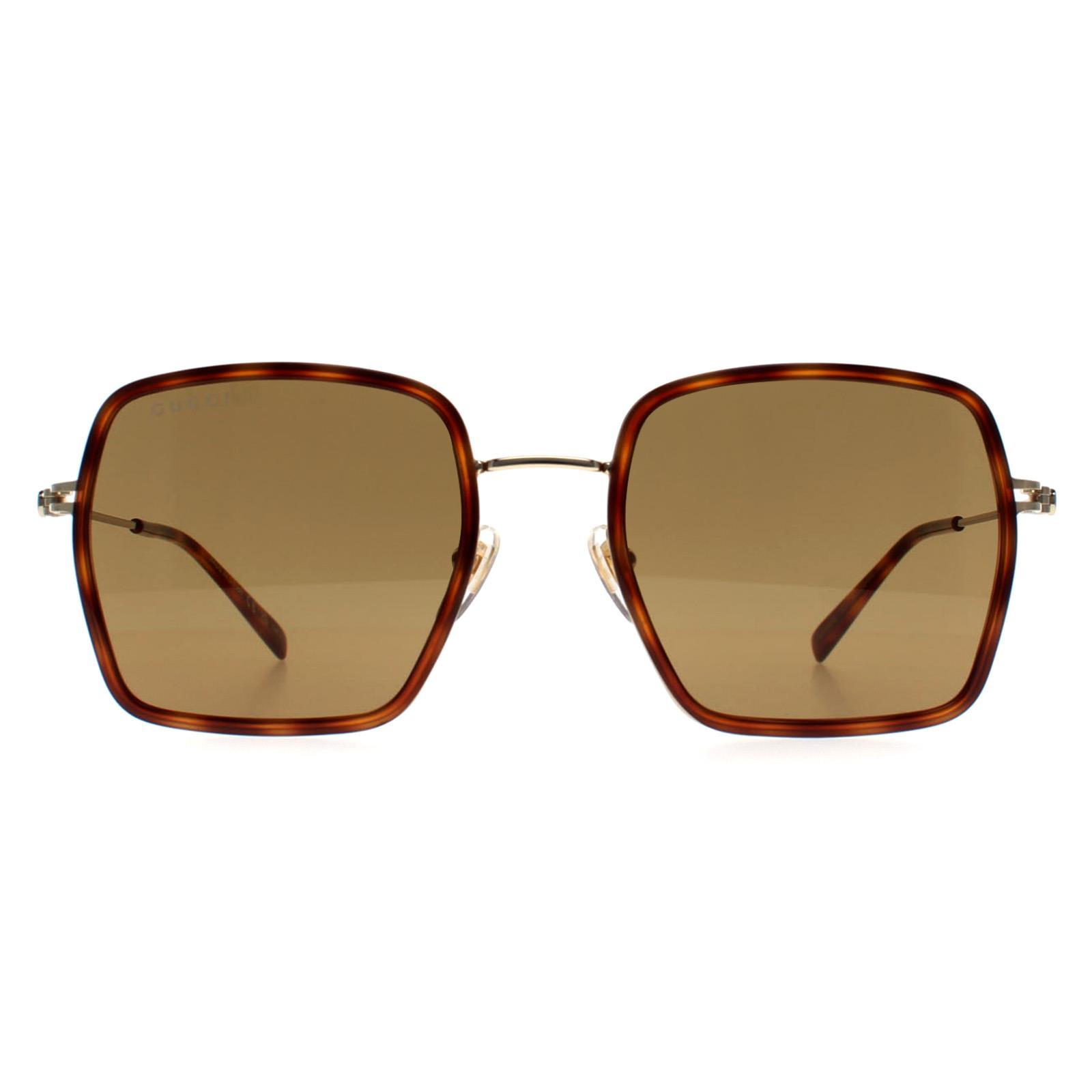 Brown Square Havana Gold Brown GG1848S, Image 1 of 4
