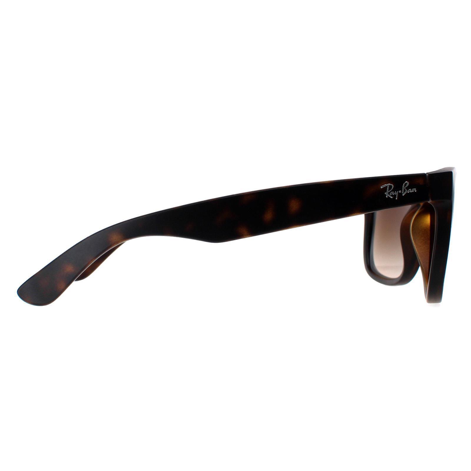 Brown Ray-Ban Brown Rectangle Rubber Light Havana Brown Gradient Sunglasses, Image 4 of 6