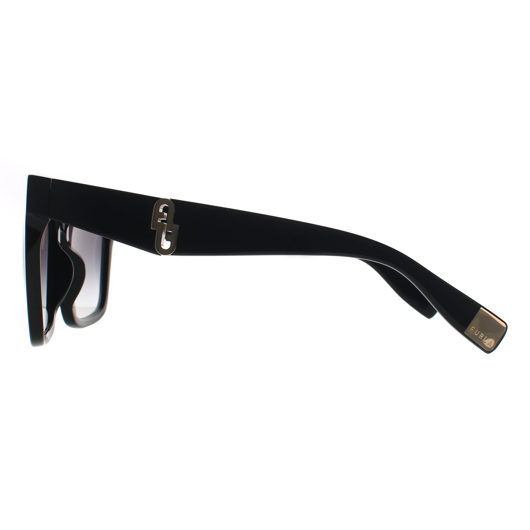 Black Furla Black Square Black Grey Gradient SFU594, Image 3 of 3