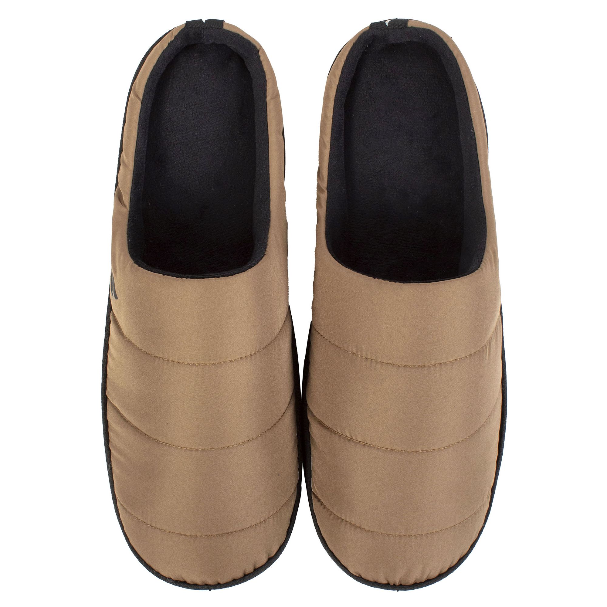 Khaki Ladies Cosy Winter Slip On Slippers, Image 4 of 4