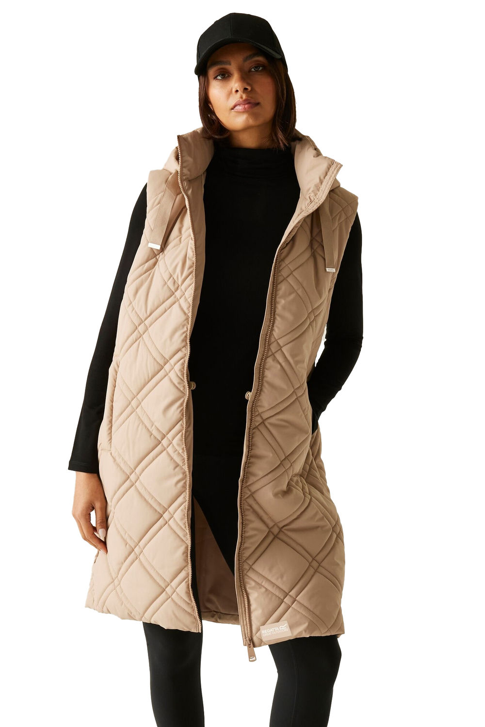Khaki Rurietta Long Length Gilet, Image 1 of 5