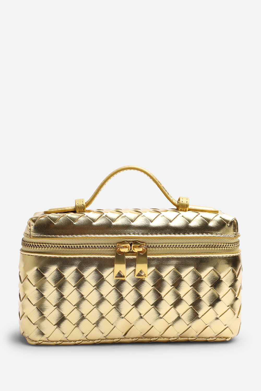 Gold Falyse Woven Box Grab Bag, Image 1 of 1