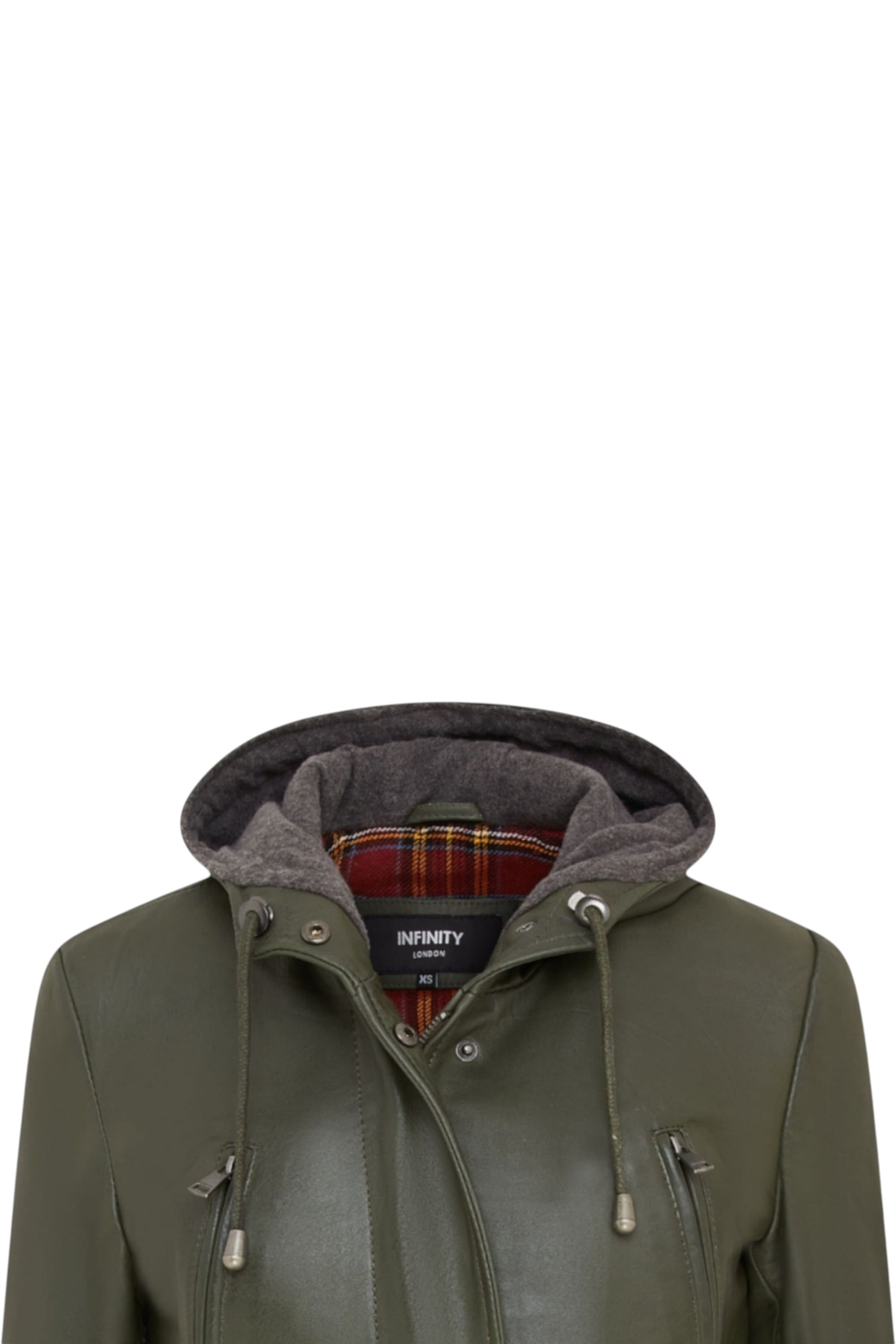 Green Hooded Parka Jacket-Oakengates, Image 4 of 5
