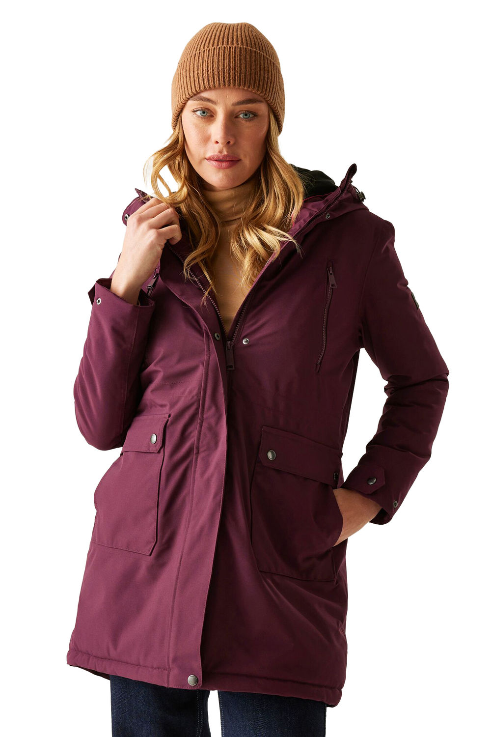 Plum Valenta Waterproof Jacket, Image 4 of 5