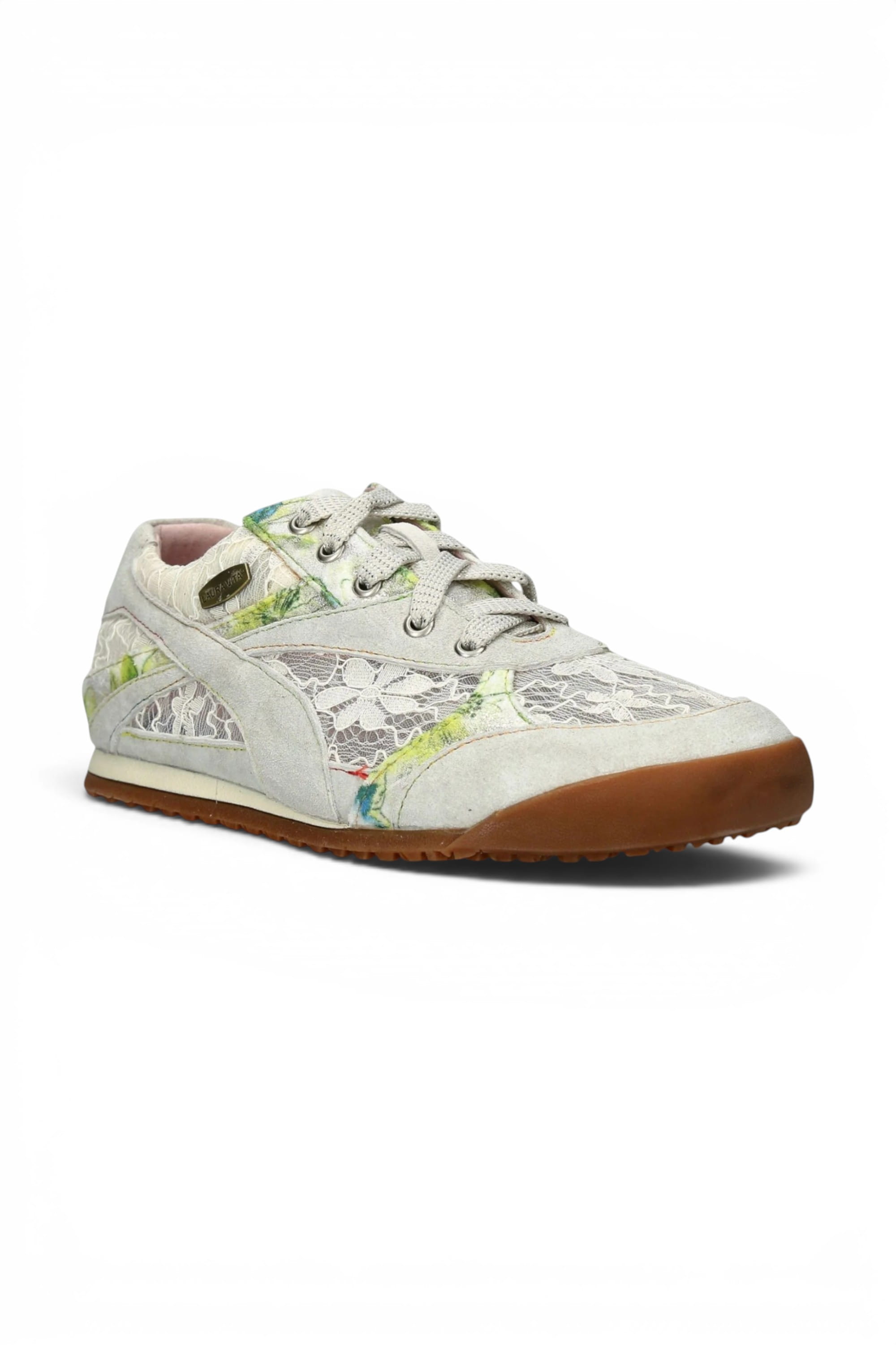 Beige Womens Trainers Sneaker Shoes-TIVANAO-03, Image 2 of 7