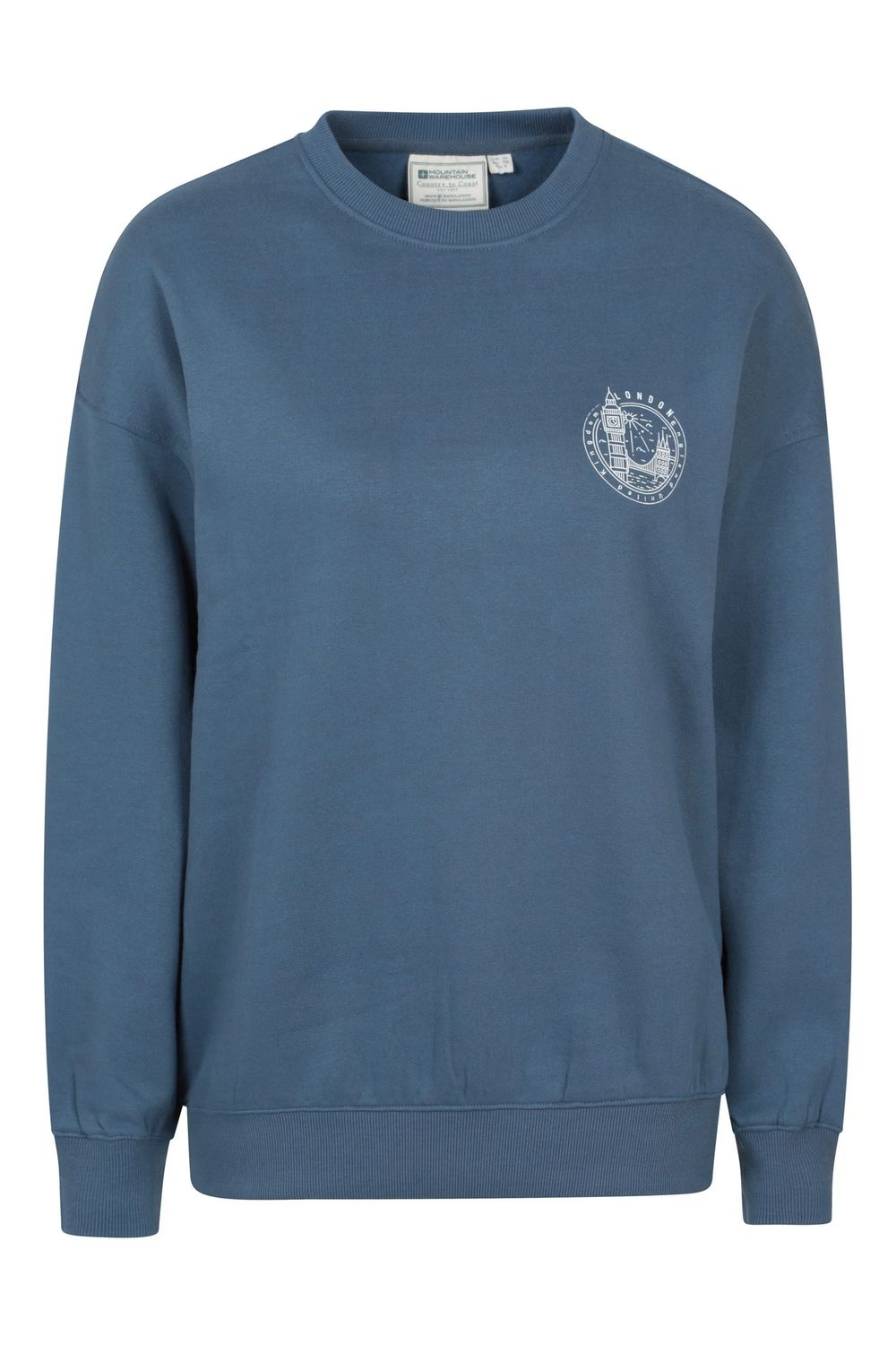 Navy London Graphic Sweatshirt, Image 1 of 4
