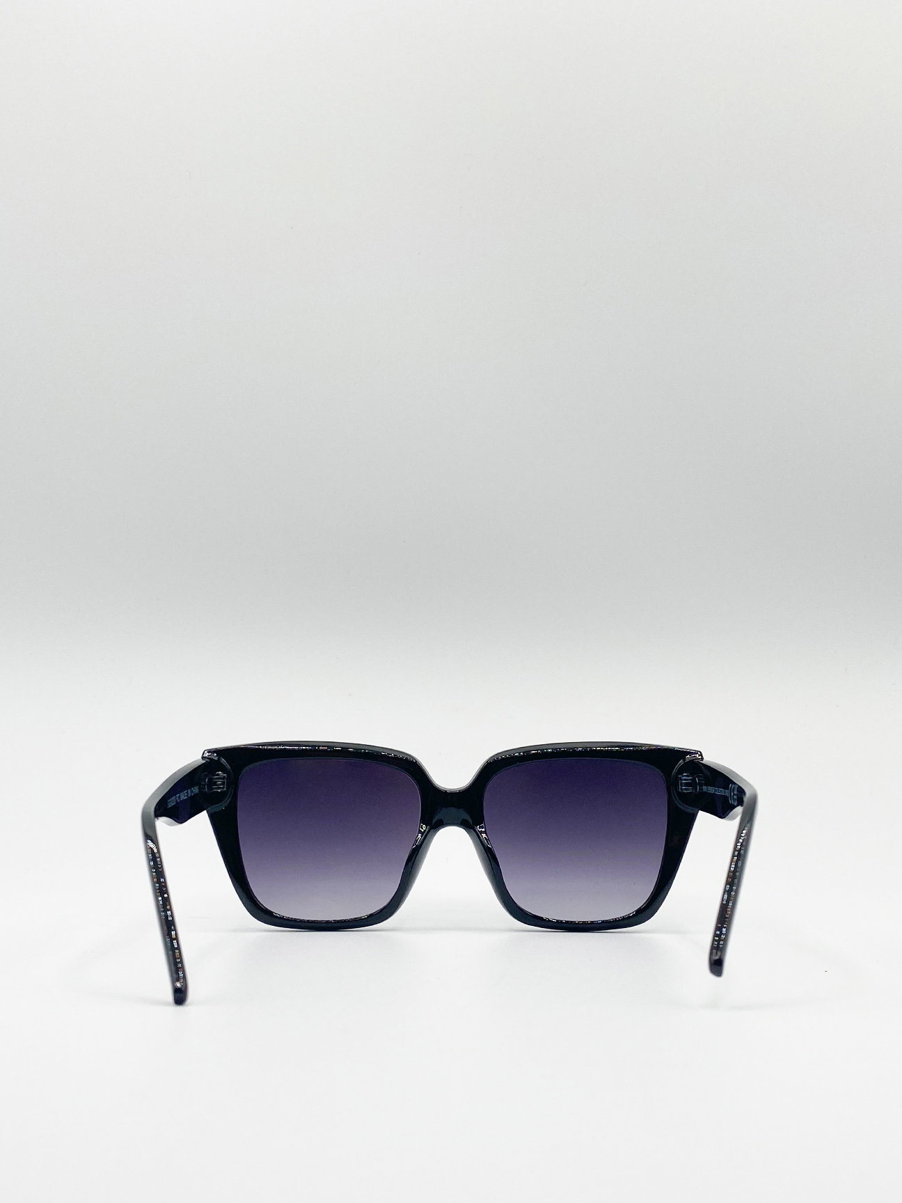 Black Oversized Cat Eye Sunglasses, Image 6 of 6