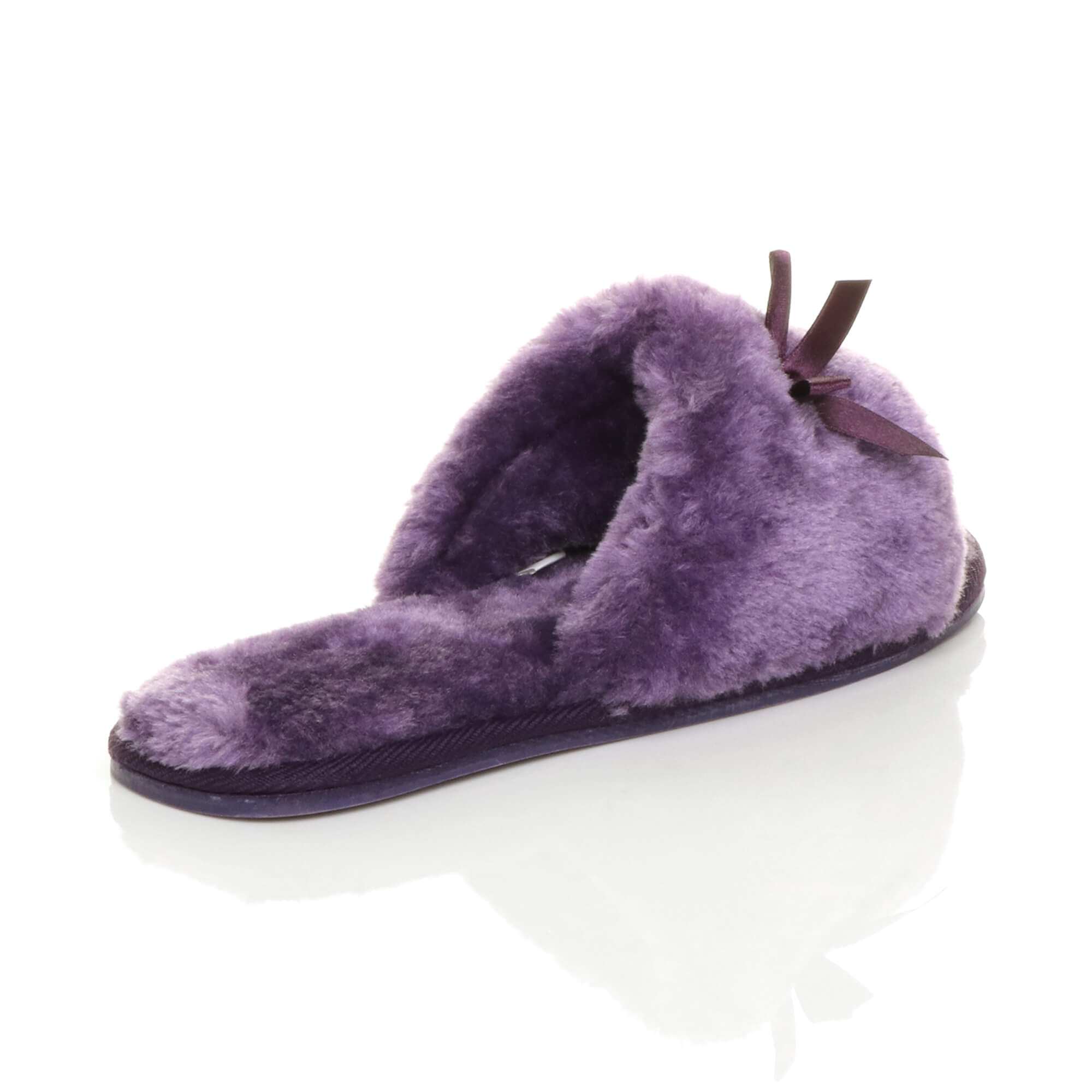 Purple Peep Toe Sandals Slippers, Image 4 of 6