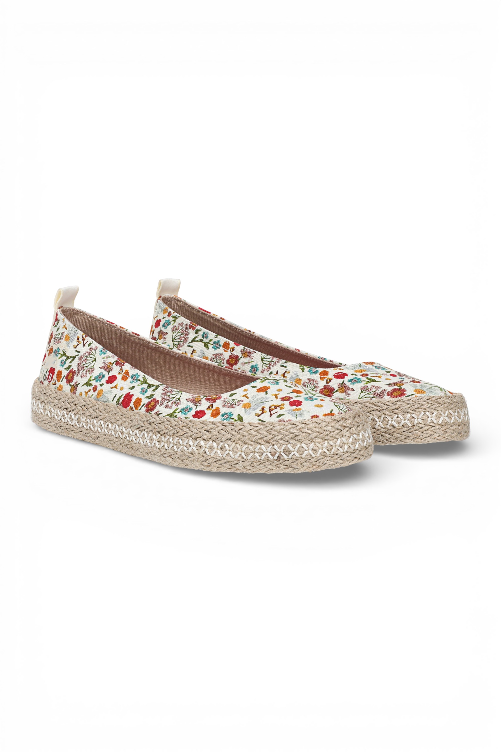 Pink Womens "Benita" Floral Ballet Flats Shoes