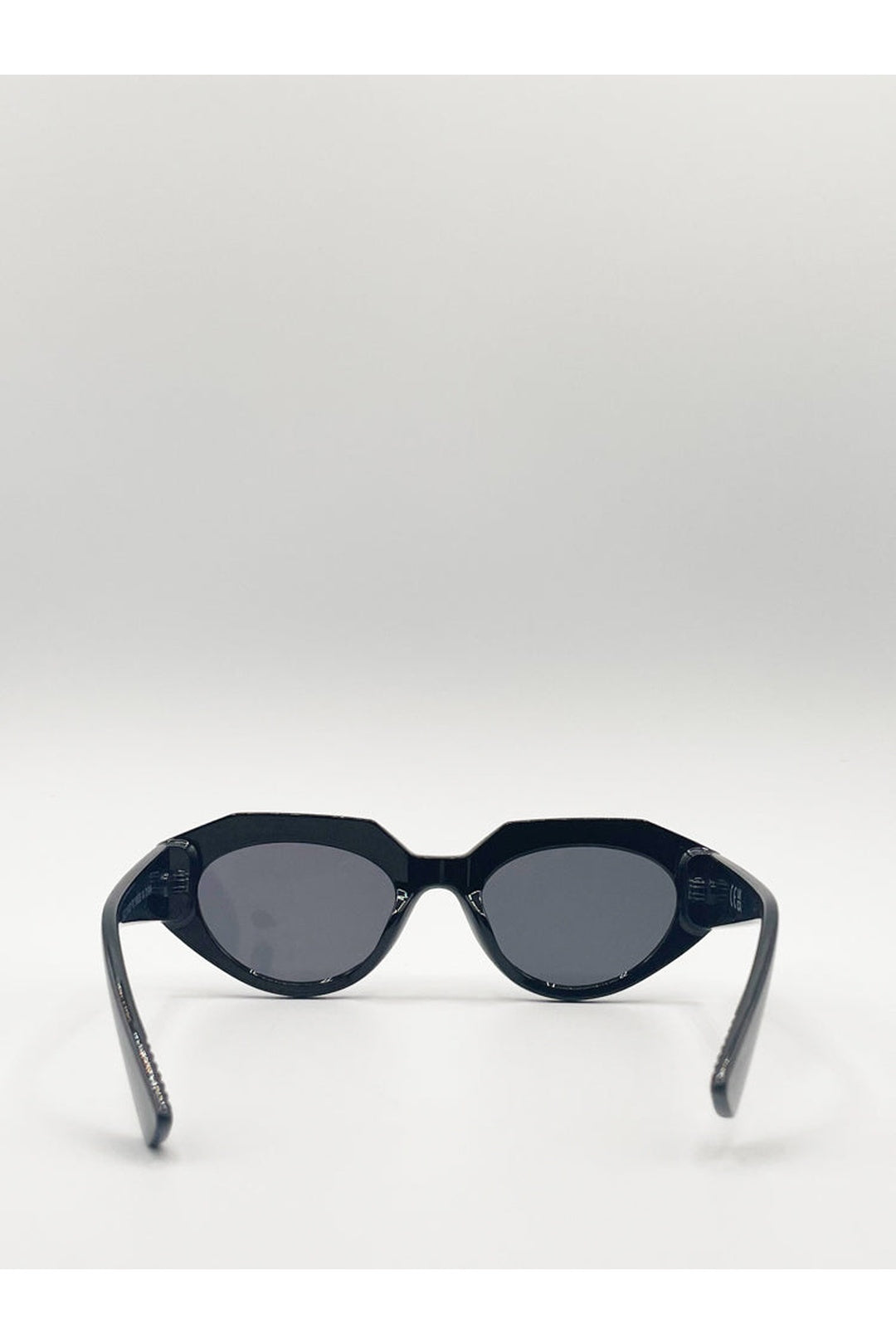 Black Angular Cat-Eye Sunglasses, Image 5 of 7