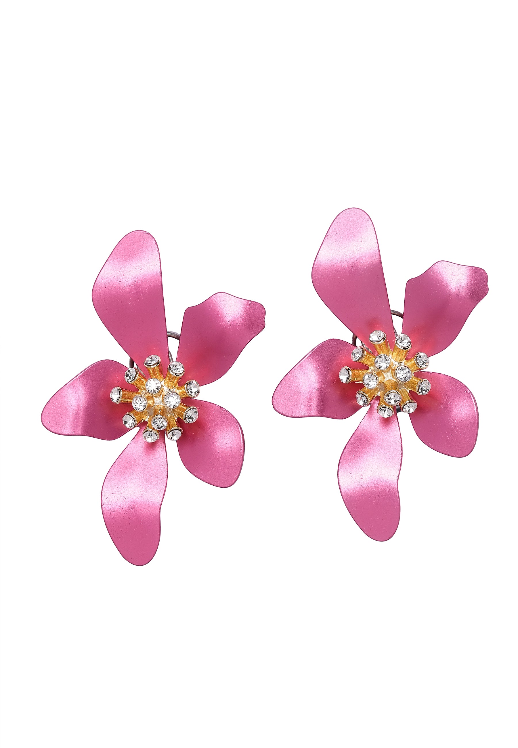 Purple AVANT-GARDE PARIS Purple Floral Stud Earrings, Image 1 of 5