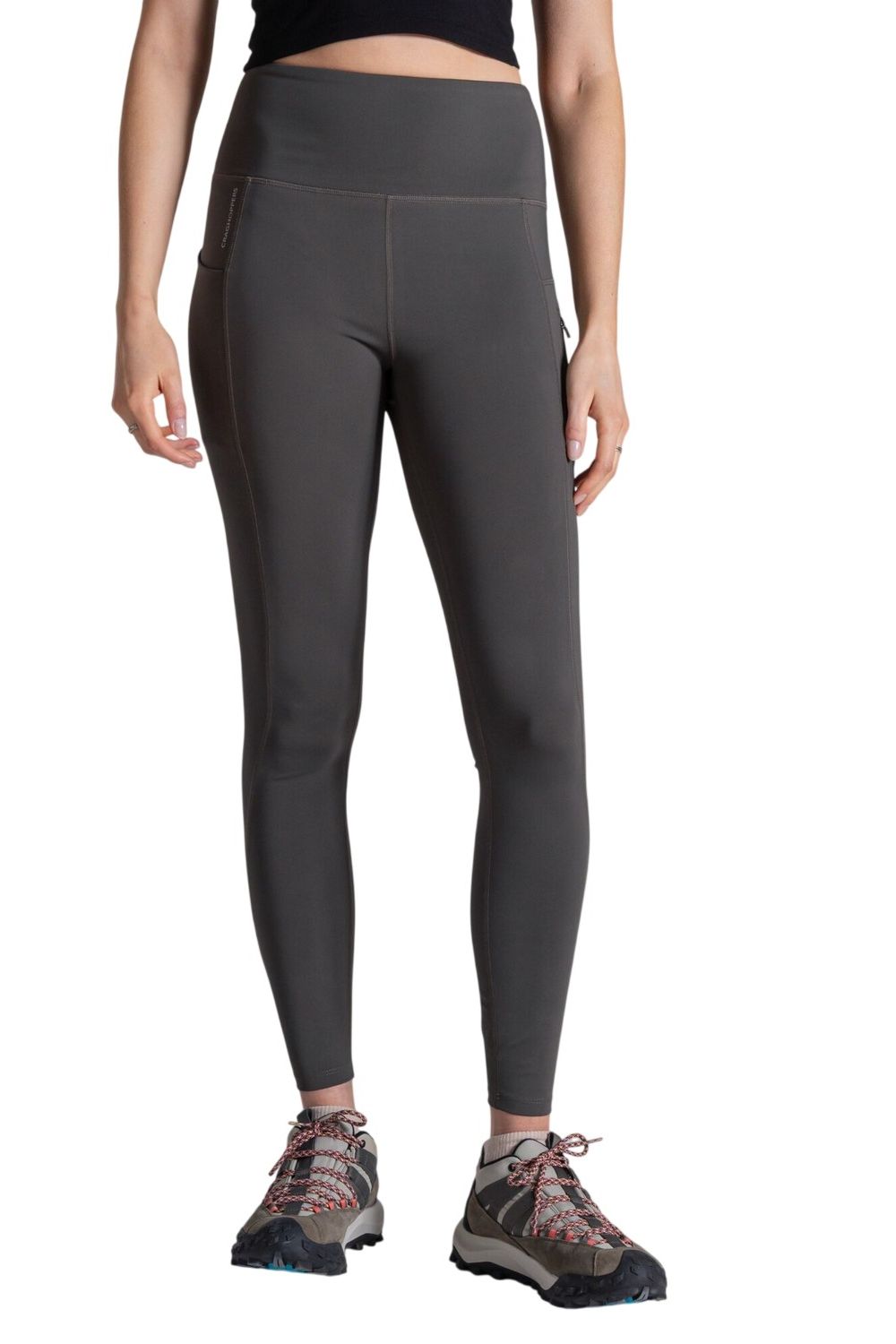 Dark Green Kiwi Pro Plain Leggings, Image 3 of 3