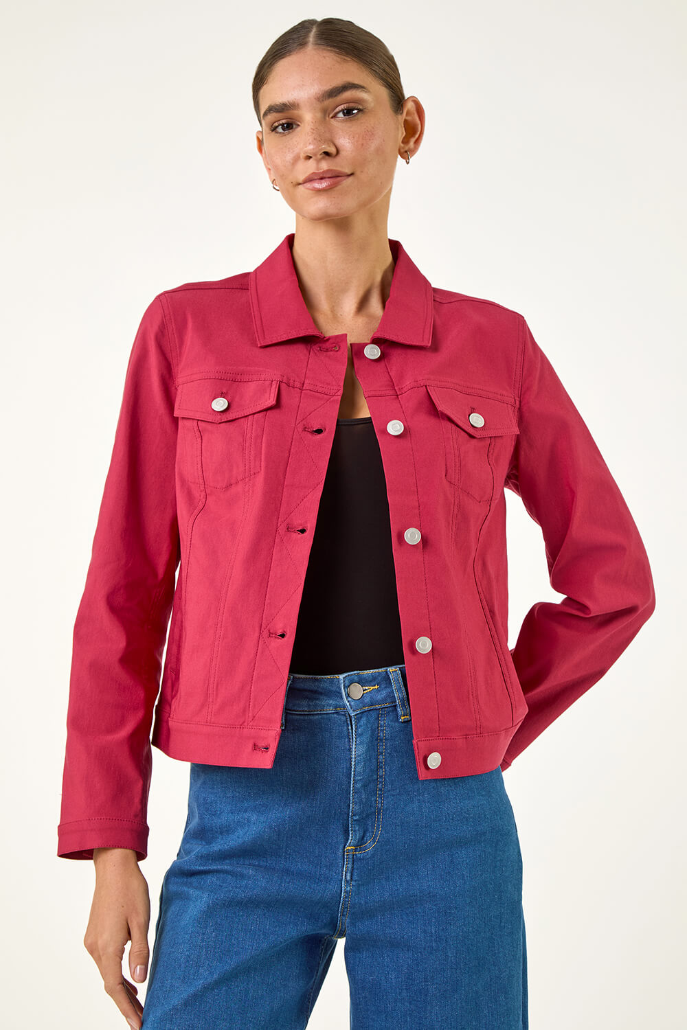 Rust Stretch Pocket Detail Jacket, Image 4 of 6