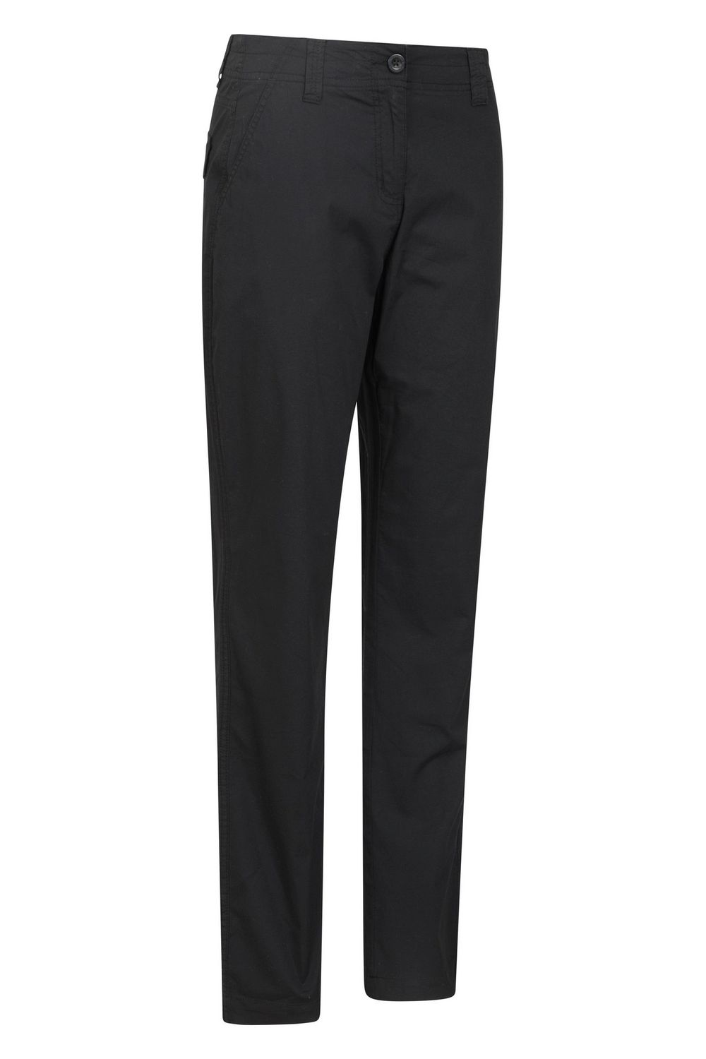 Black Coastal Stretch Regular Trousers, Image 3 of 4