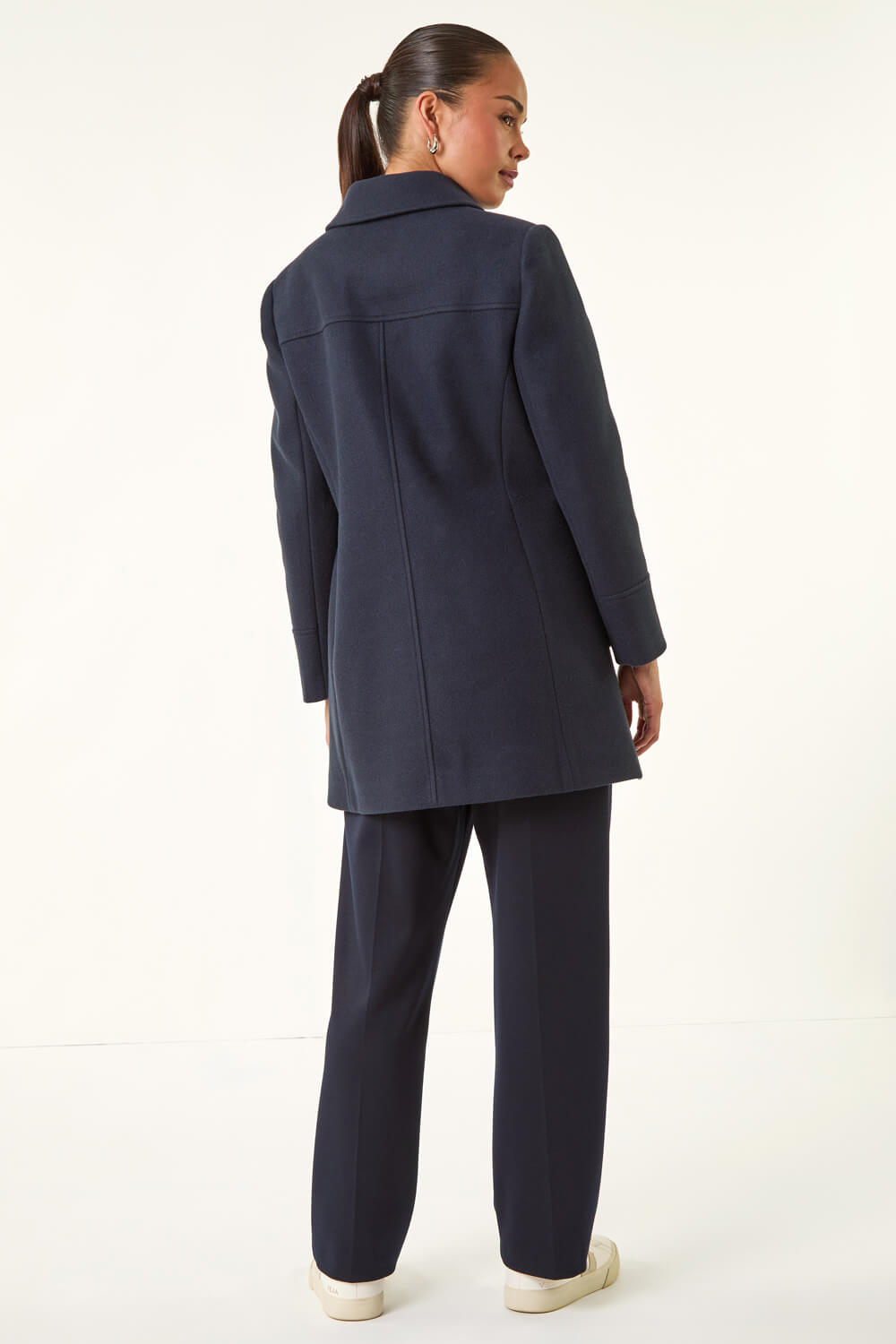 Petite Patch Pocket Duffle Coat, Image 4 of 5
