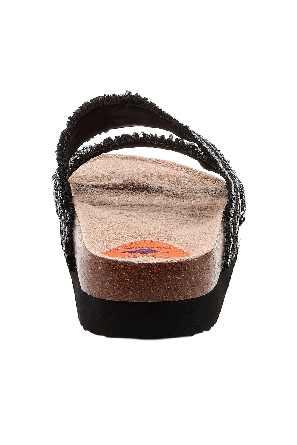 Black Aruba Raffia Flip Flops, Image 2 of 6