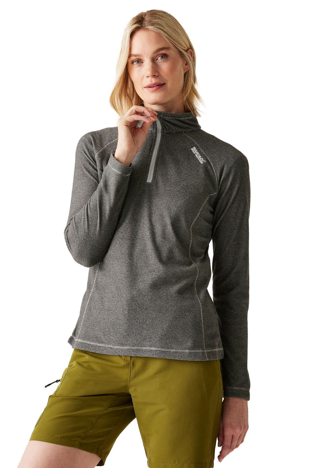 Dark Grey Great Outdoors Montes Half Zip Fleece Top, Image 1 of 4