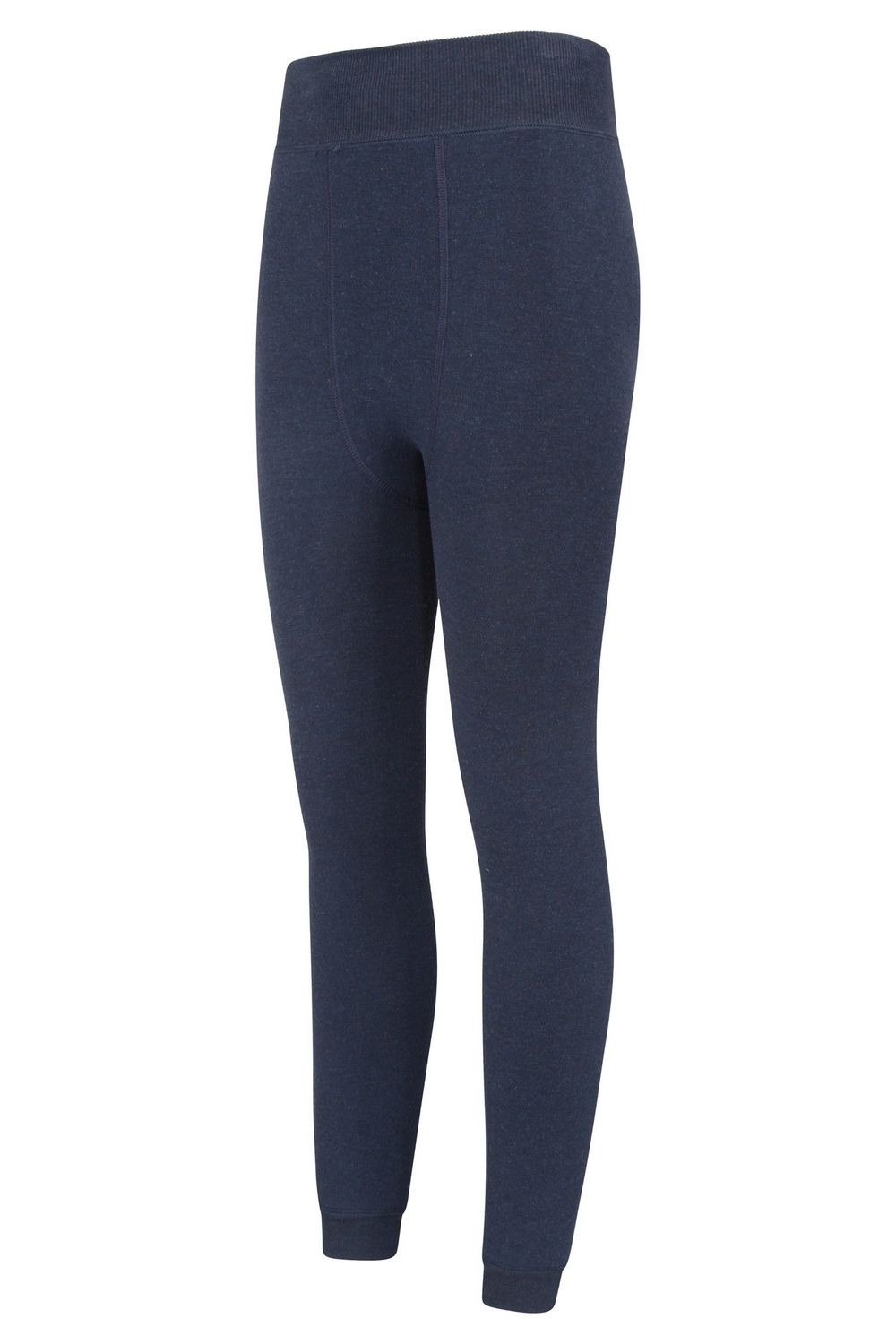 Navy Fluffy Fleece Lined Thermal Leggings, Image 3 of 4