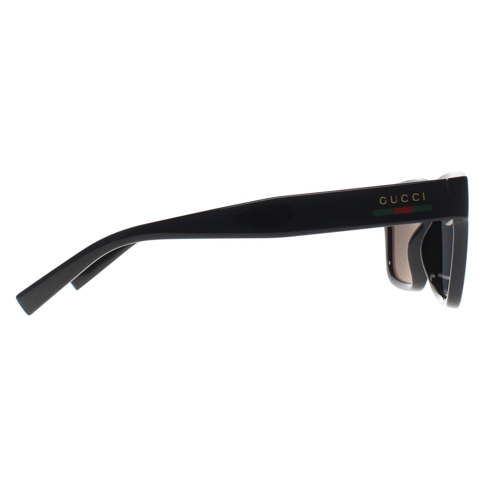 Black Square Shiny Black Grey Polarized GG1857S, Image 4 of 4