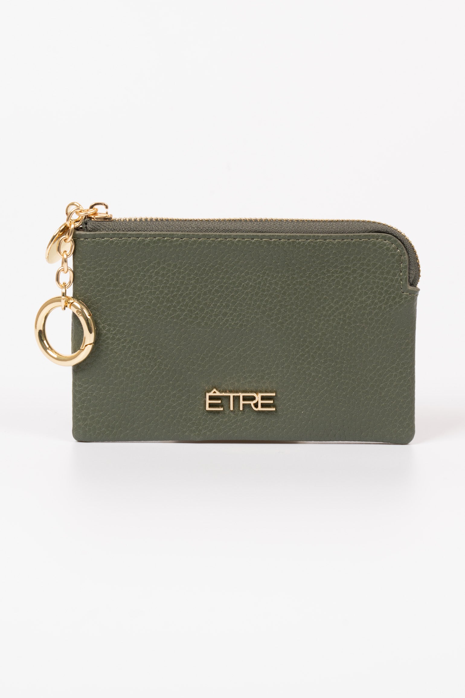 Khaki Etre Khaki Faux Leather Small Coin Purse, Image 1 of 2