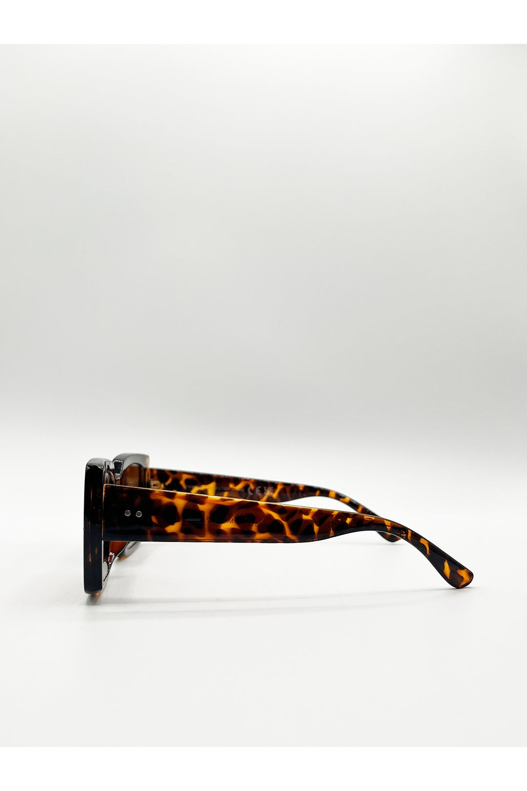 Brown Oversized Square Frame in Tortoiseshell, Image 3 of 6