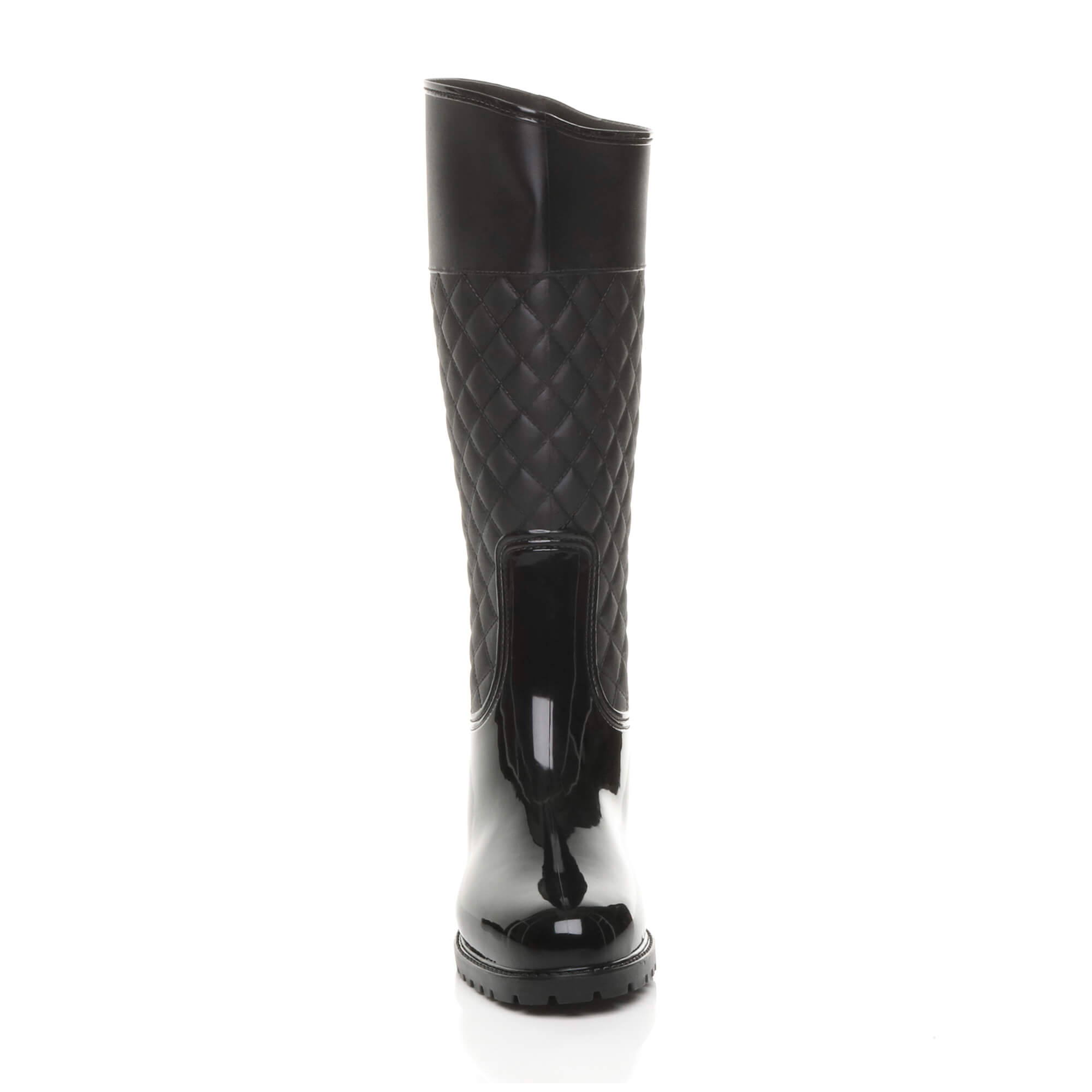 Black Festival Camping Waterproof Wellington Wellies, Image 6 of 6