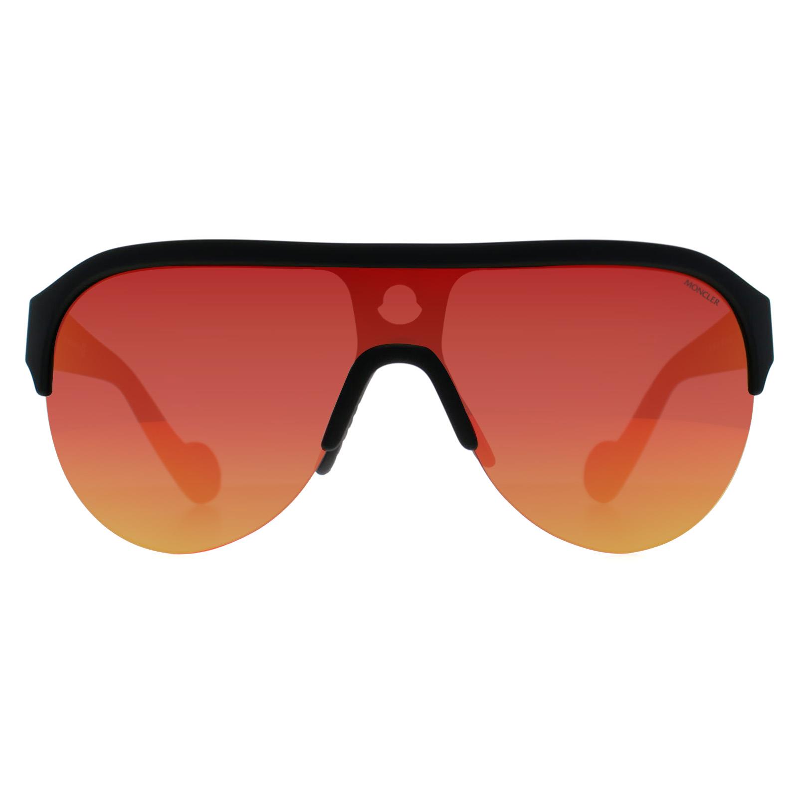 Black Moncler Black Wrap Matte Black Red Mirror and Grey ML0049, Image 1 of 3