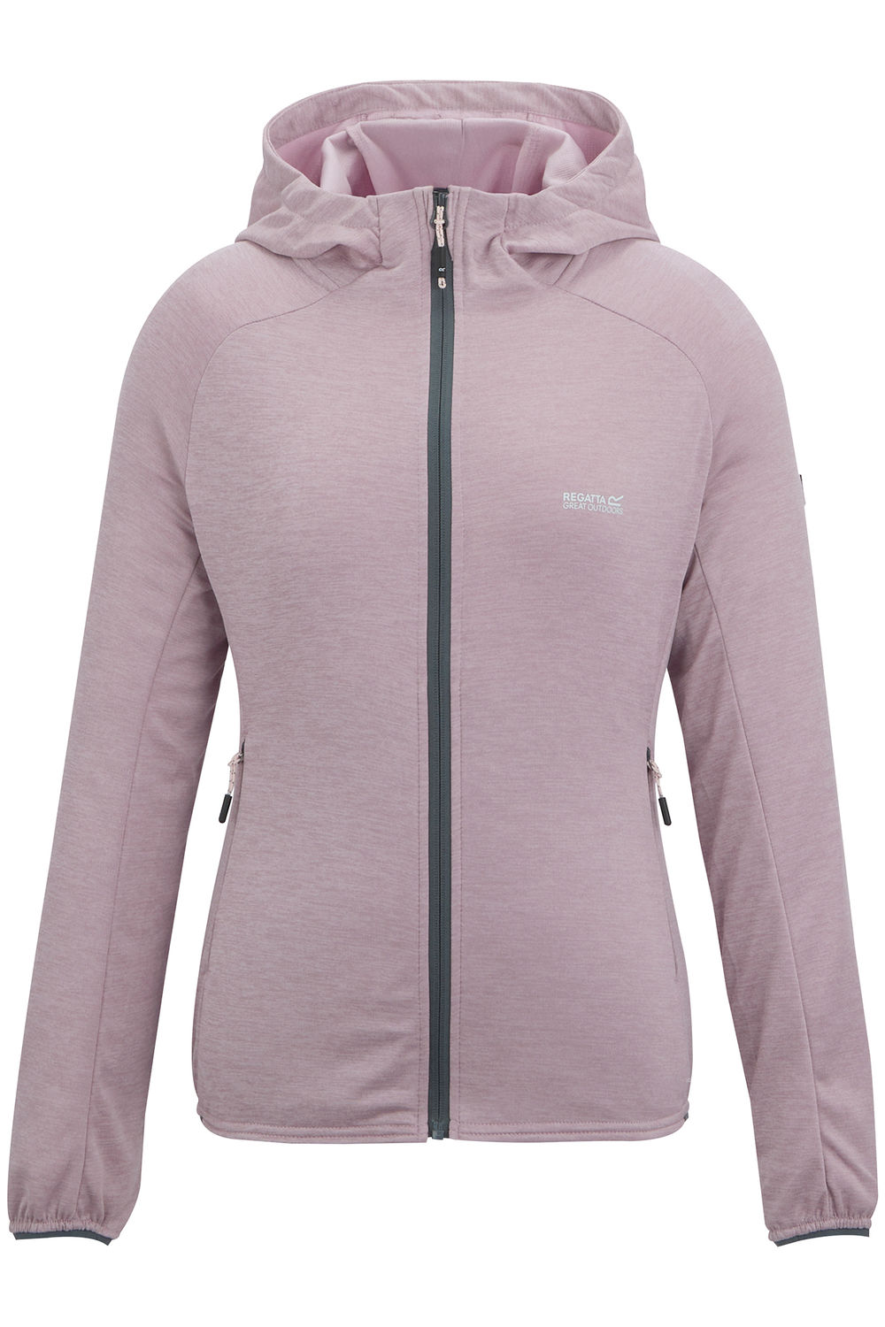 Lilac Regatta Lilac Ferna Stretch Hooded Fleece Jacket, Image 1 of 5