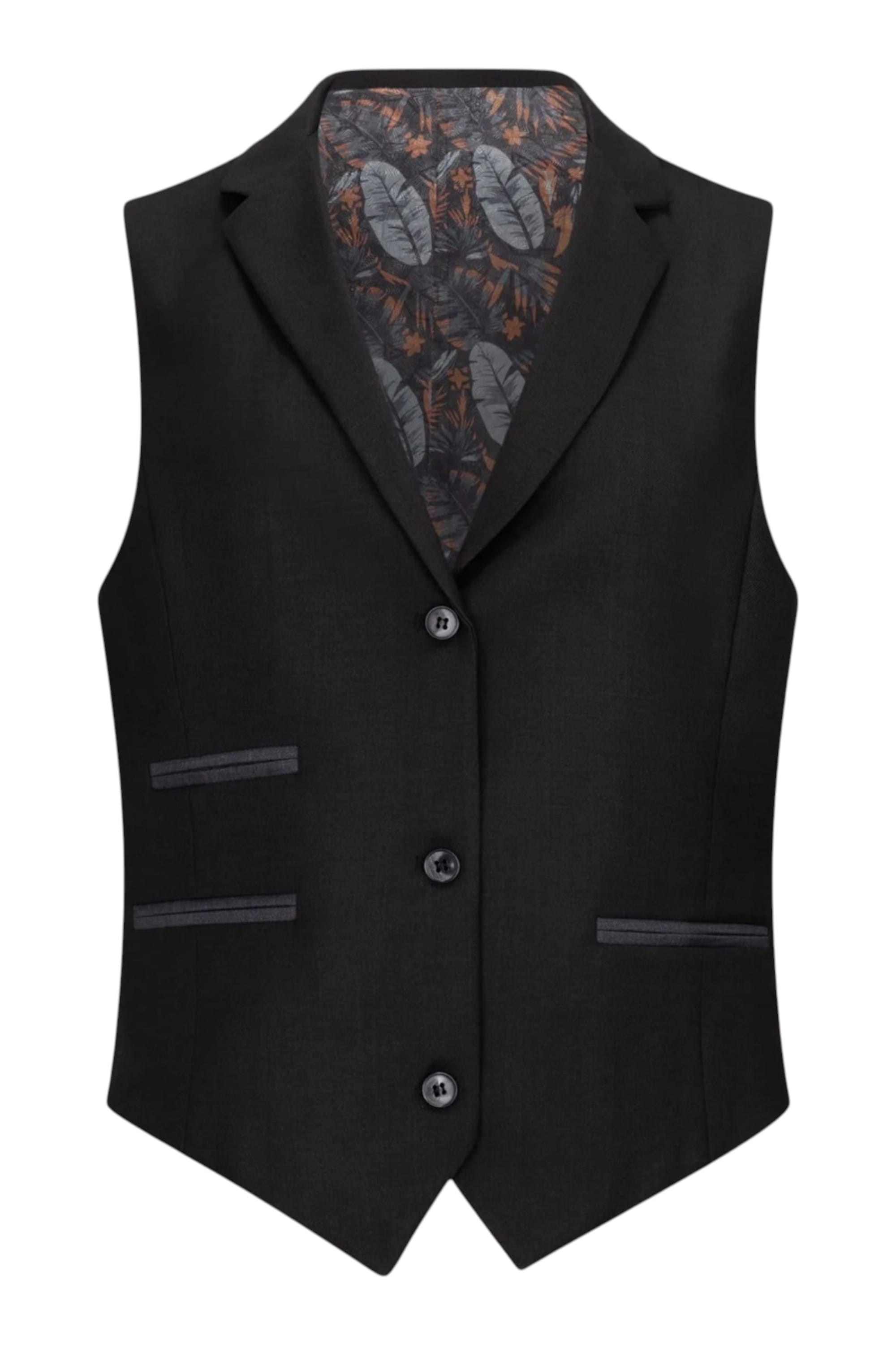 Black Womens 3 Piece Black Formal Office Suit, Image 5 of 8