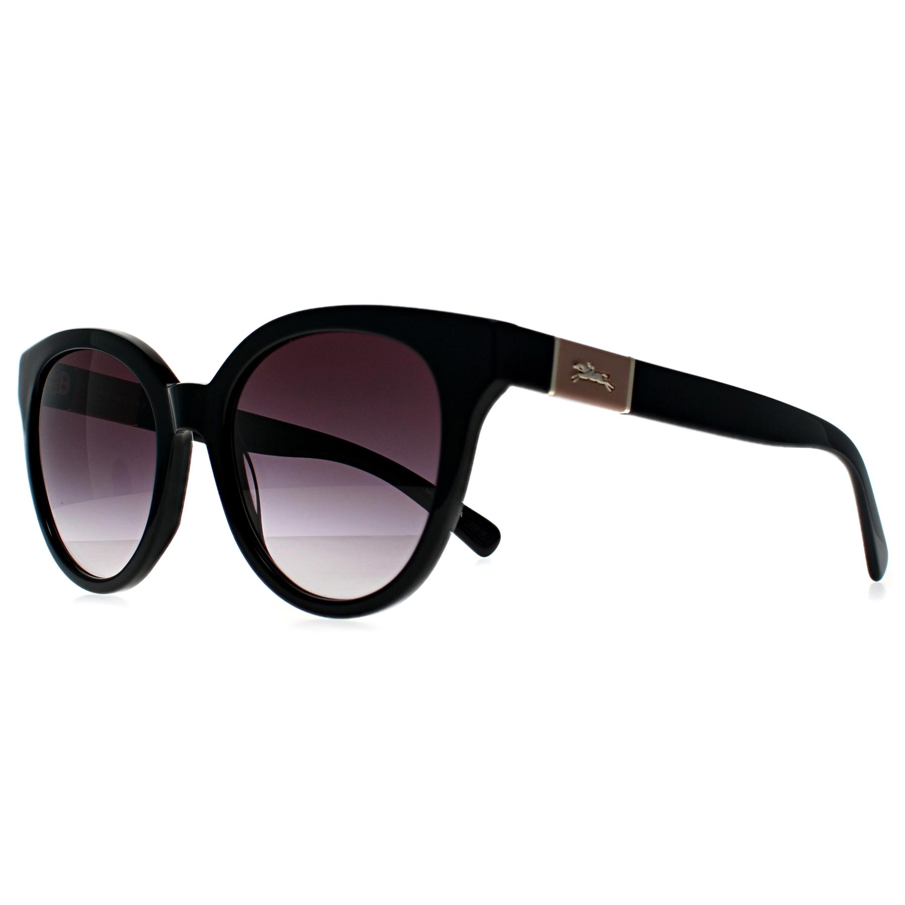 Black Longchamp Black Round Black Purple Gradient LO697S, Image 2 of 3
