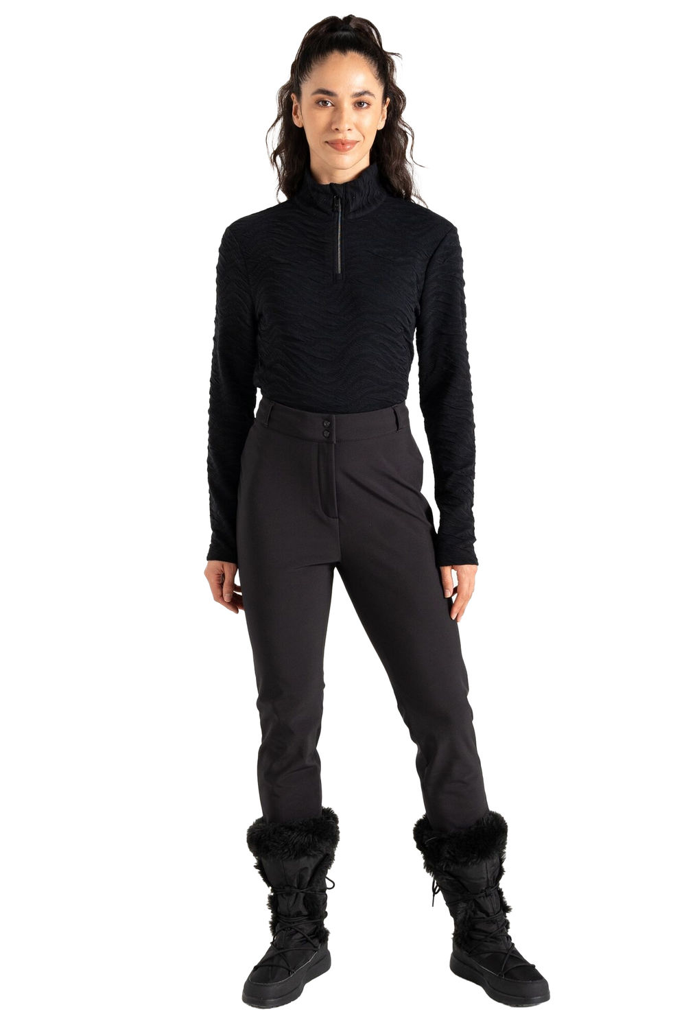 Black Sleek IV Softshell Ski Trousers, Image 4 of 4