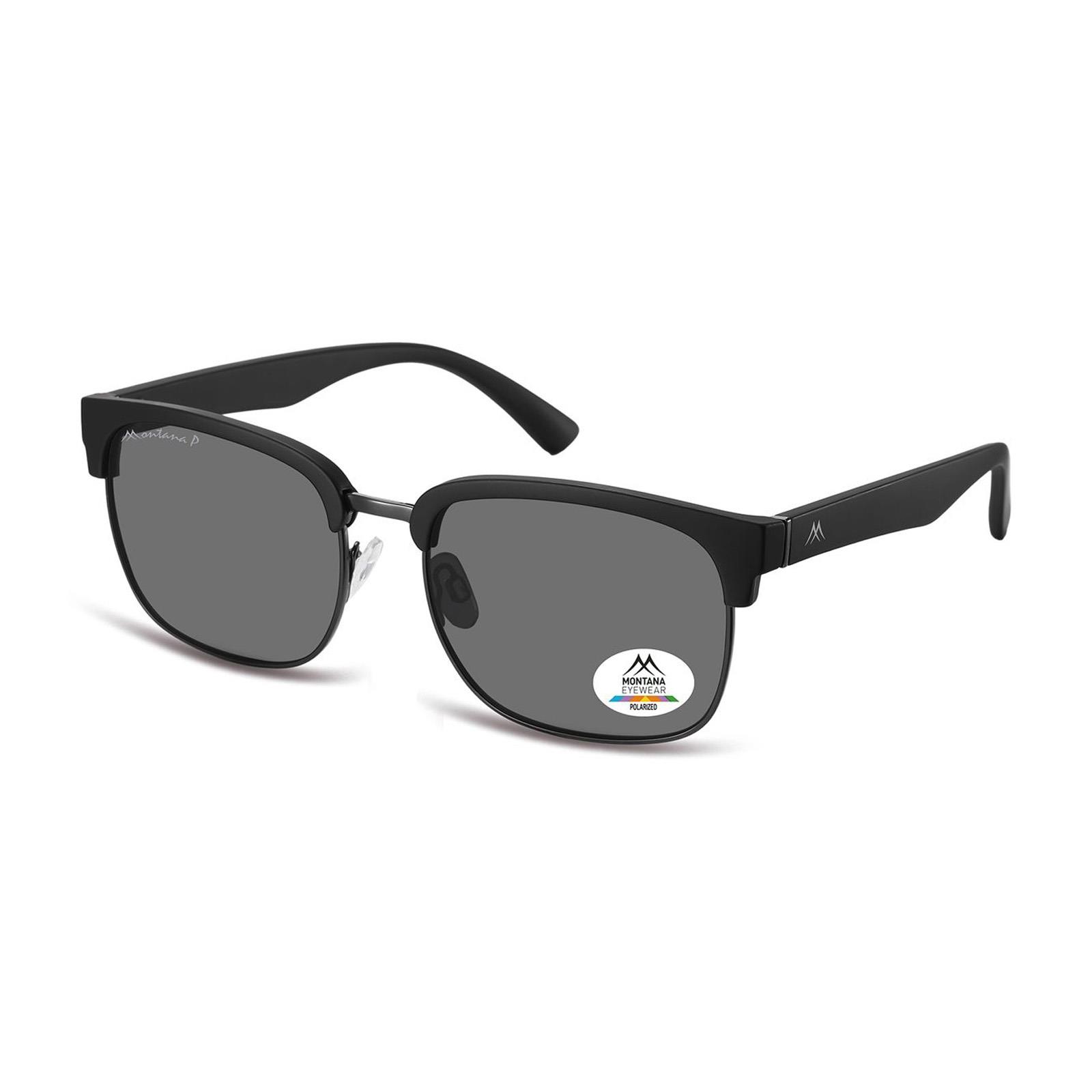 Black Round Matte Black Gunmetal Grey Polarized MP192, Image 2 of 3