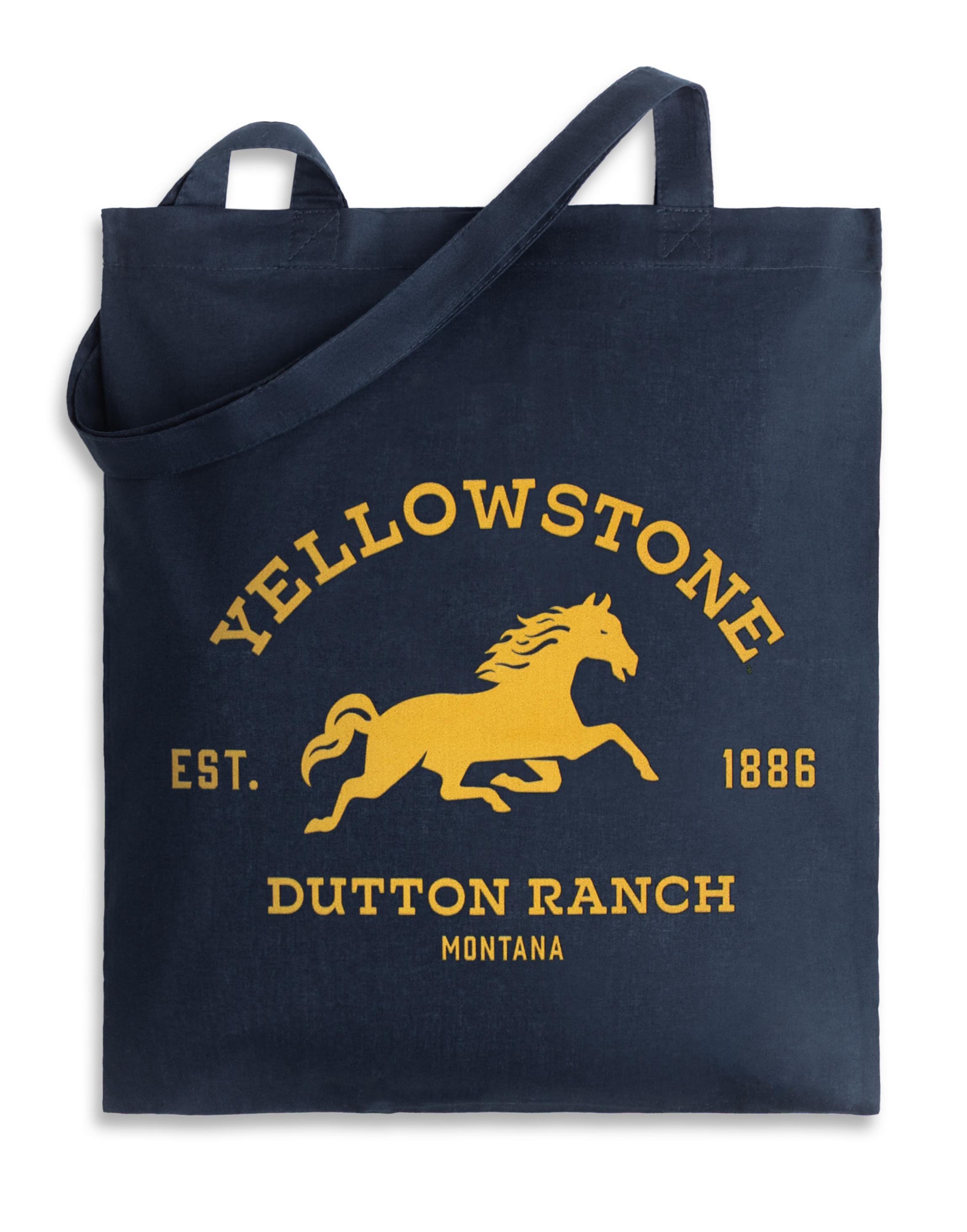 Navy Yellowstone Horse Ranch Tote Bag, Image 1 of 6