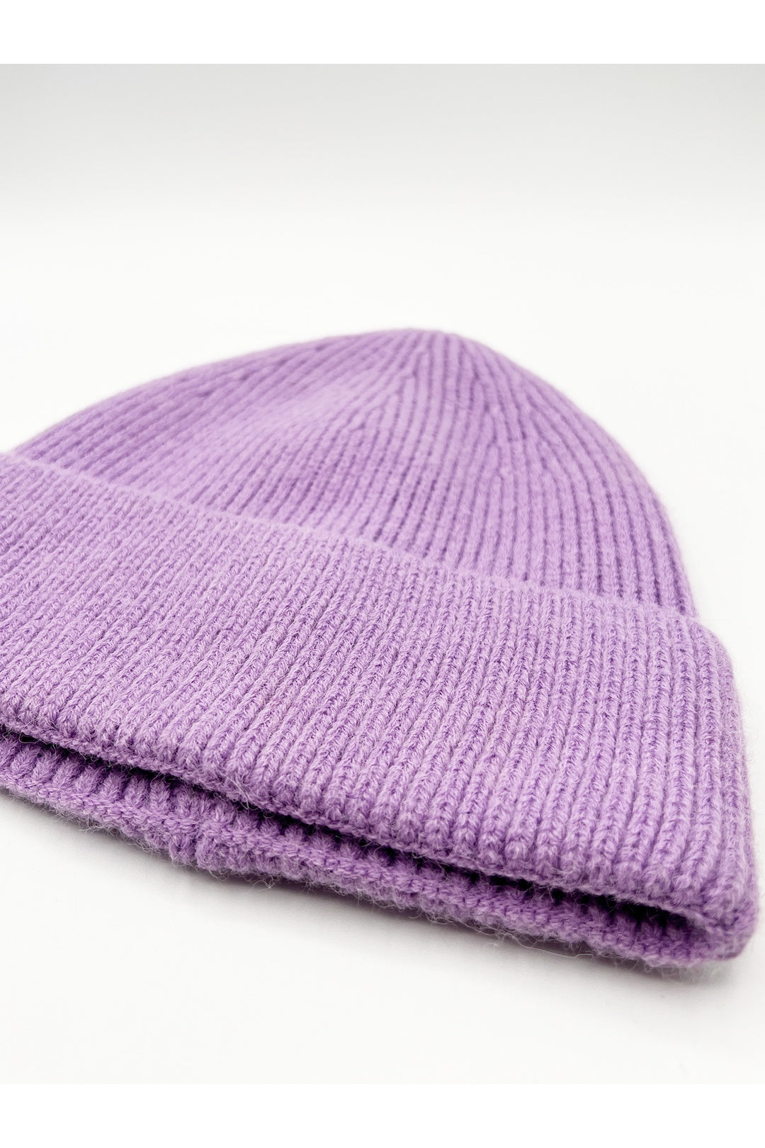 Purple Ribbed Beanie Hat, Image 3 of 5