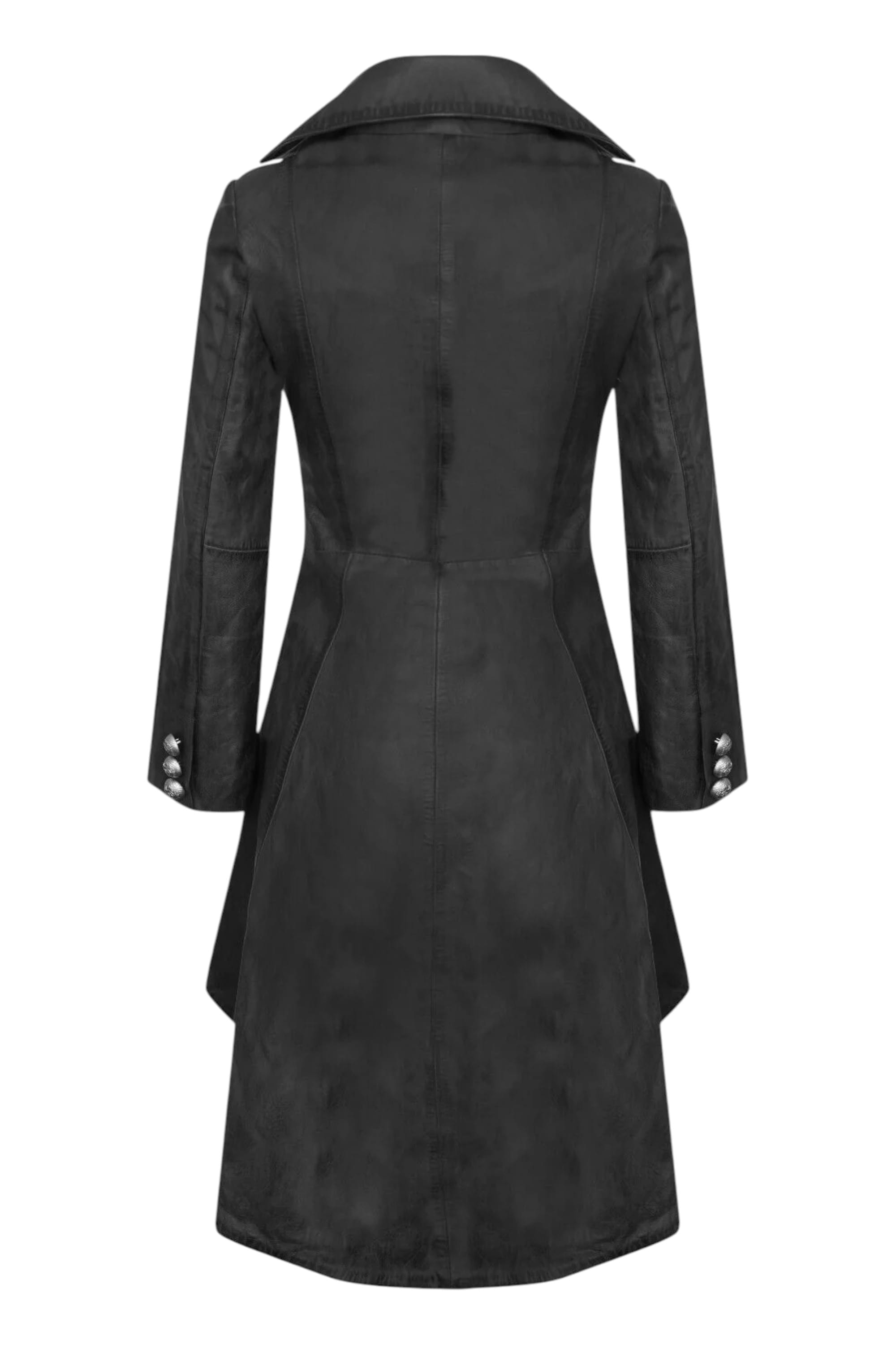 Black Womens Gothic Victorian Coat-Accra, Image 3 of 4