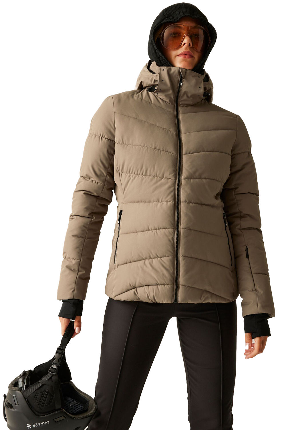 Dark Brown Glacier Ski Jacket, Image 5 of 5