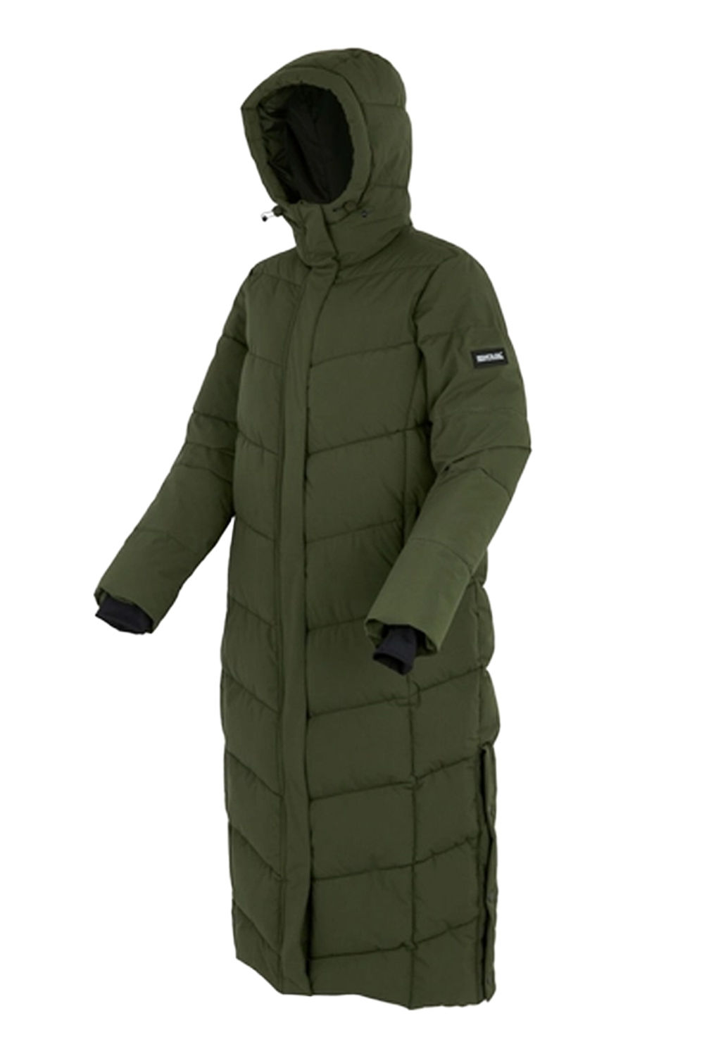 Khaki Eloria Padded Jacket, Image 3 of 6