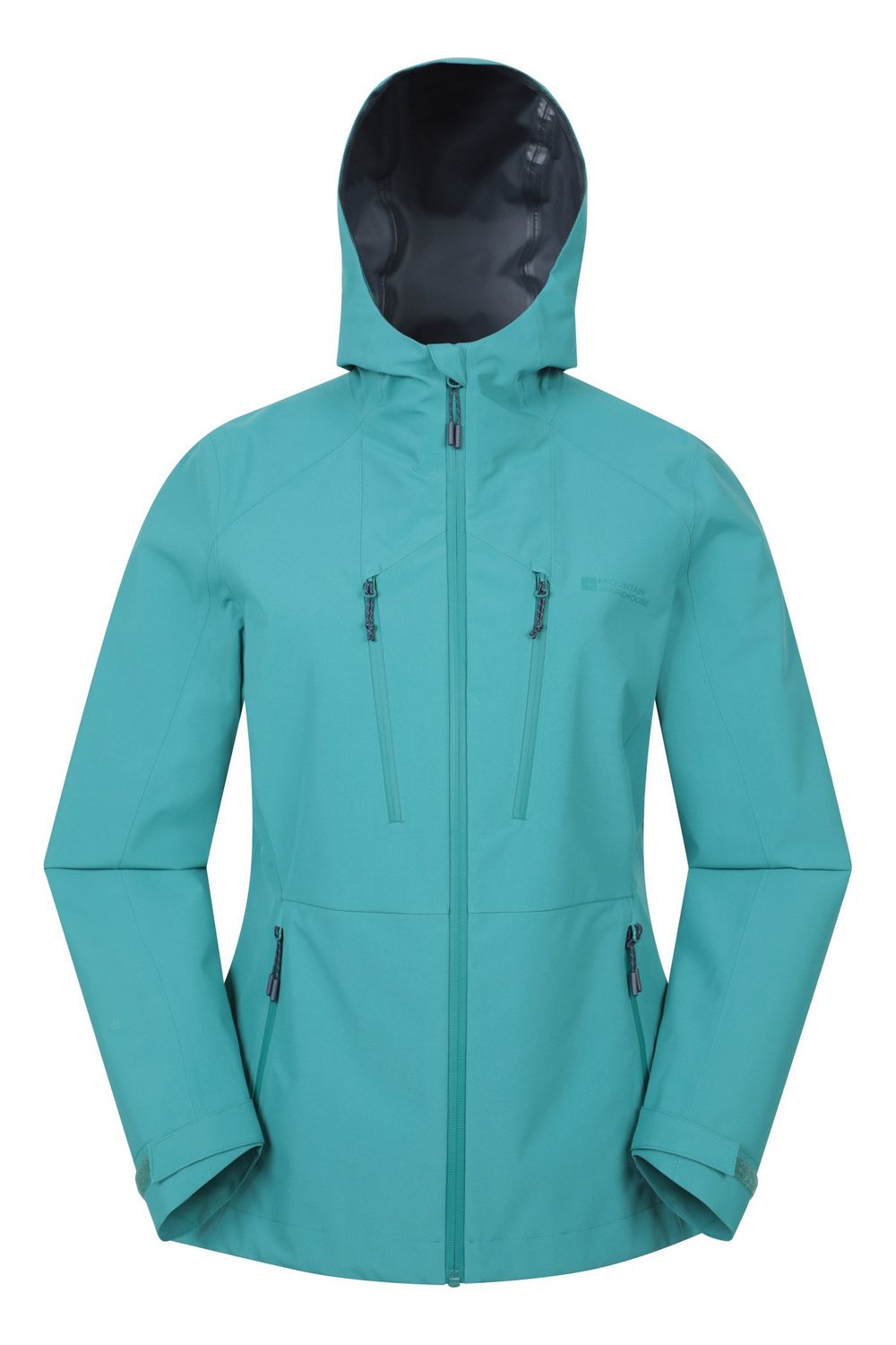 Teal Mountain Warehouse Teal Rainstorm 2.5 Layered Waterproof Jacket, Image 1 of 5