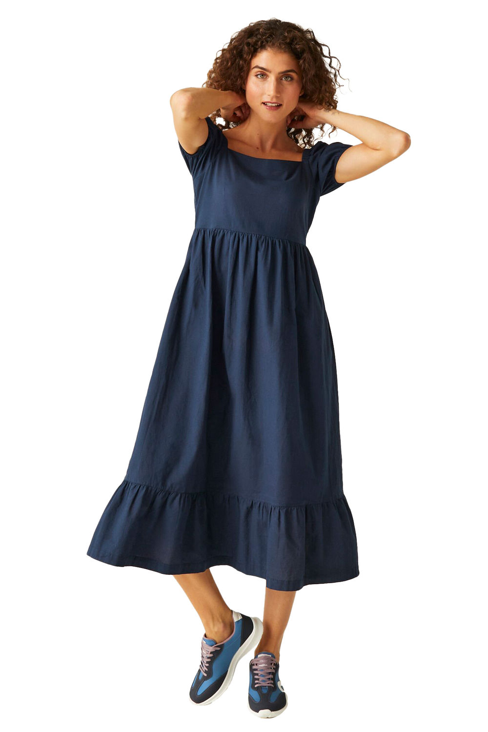 Navy Emilrah Midi Dress, Image 4 of 4