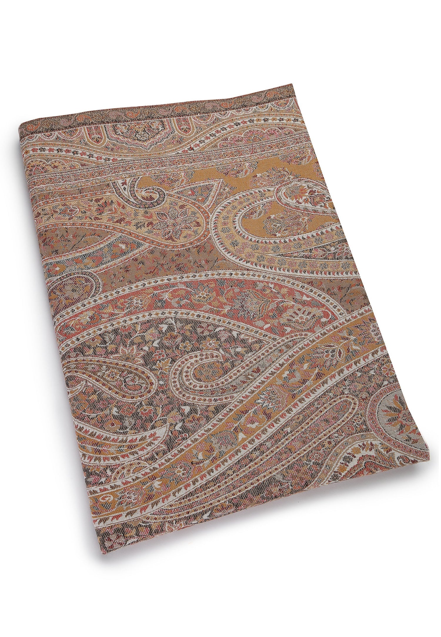 Multi Kashmiri Jamawar Scarf, Image 2 of 4