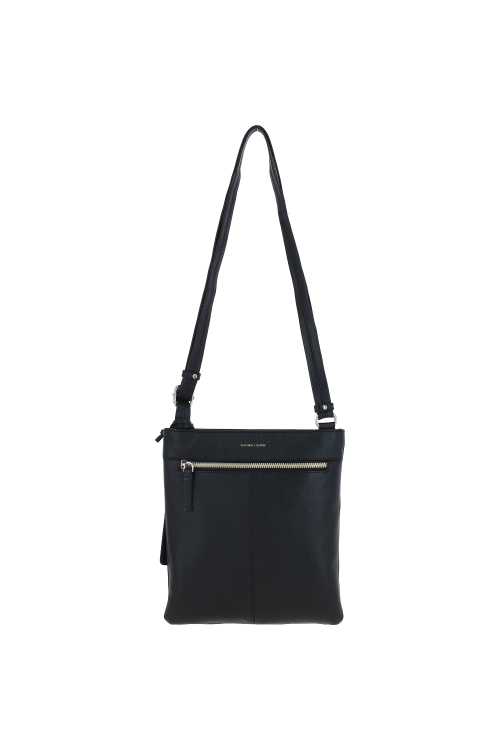 Black 'Cienna' Real Leather Crossbody Bag, Image 4 of 5