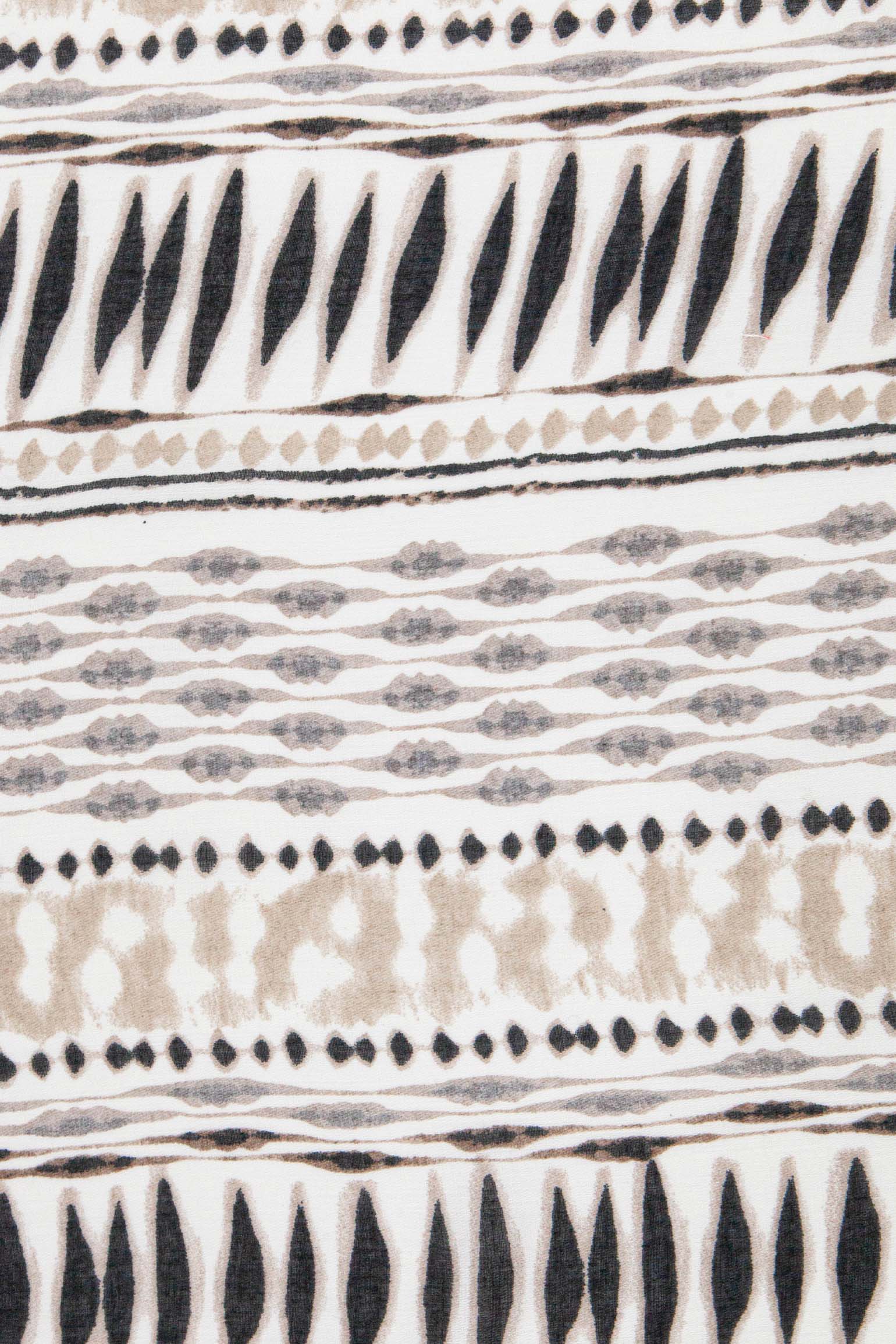 Beige Sarta Beige Geometric Boho Lightweight Scarf, Image 3 of 5